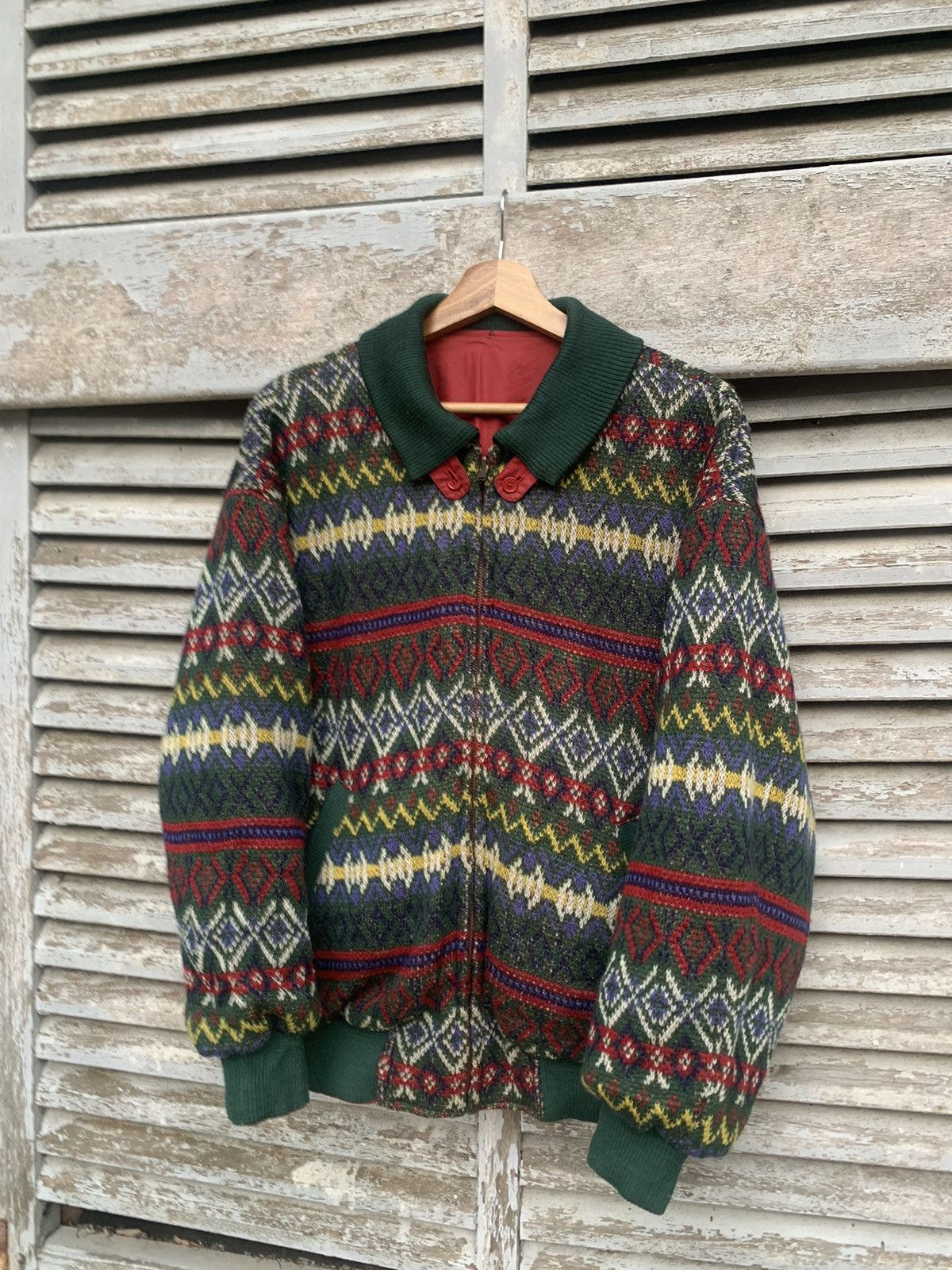 Vintage Mc.Gregor Wool Blend Turtleneck Bomber Jacket
