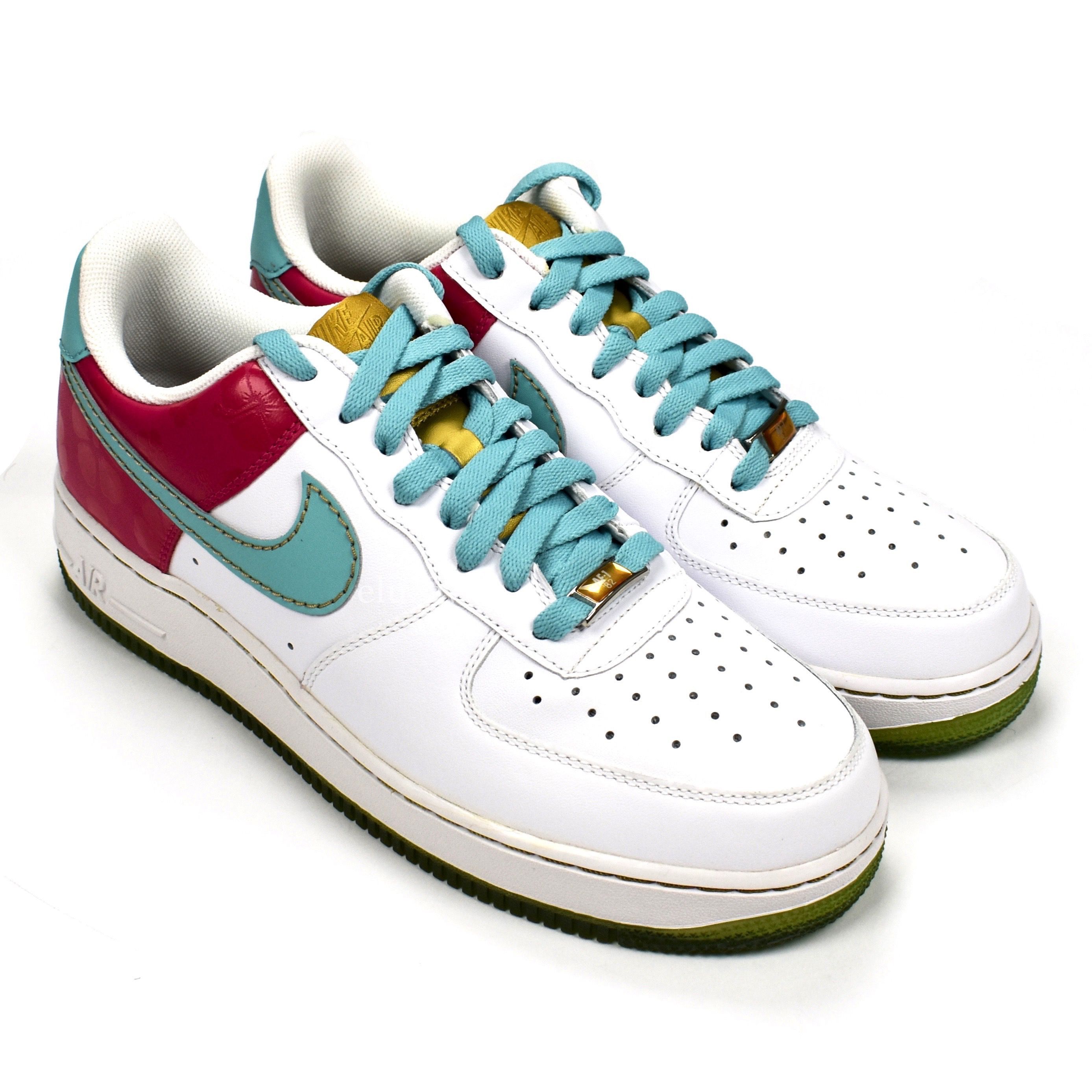 Air Force 1 07 South Beach White Aqua Magenta DS