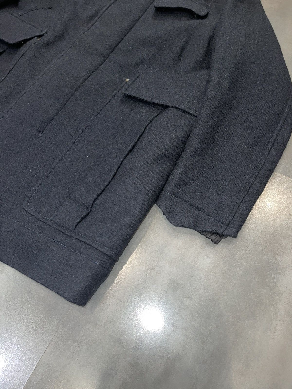 Prada Archive 90s Prada Navy Heavy Ski Big Pockets Coat Jacket Size US XXL / EU 58 / 5 - 5 Thumbnail
