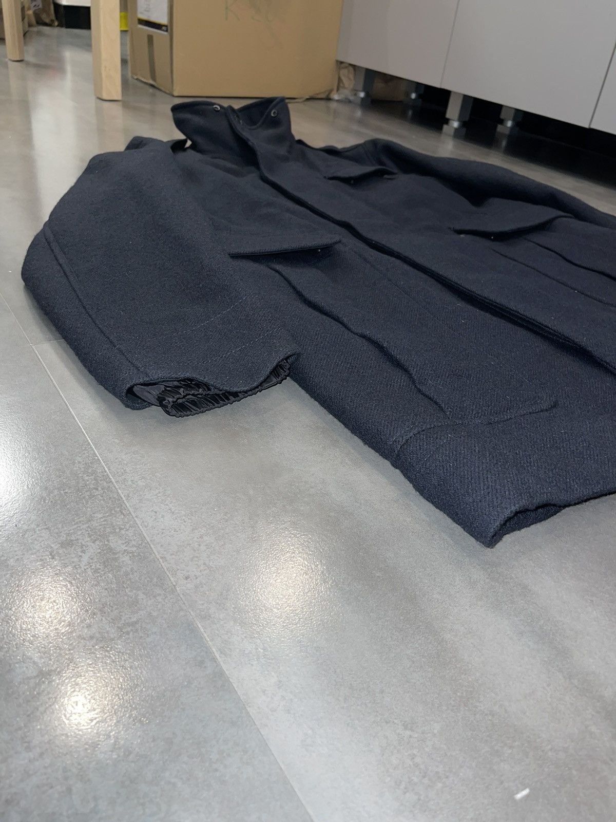 Prada Archive 90s Prada Navy Heavy Ski Big Pockets Coat Jacket Size US XXL / EU 58 / 5 - 6 Thumbnail