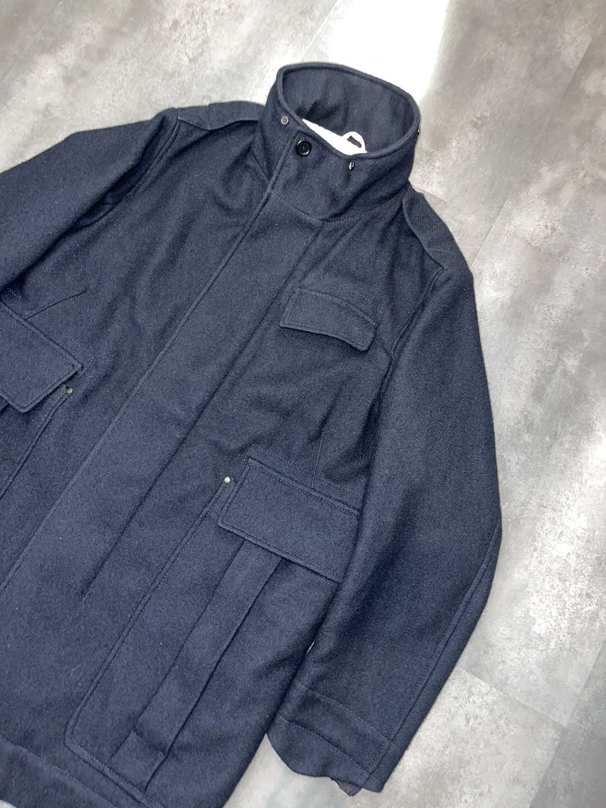 Prada Archive 90s Prada Navy Heavy Ski Big Pockets Coat Jacket Size US XXL / EU 58 / 5 - 7 Thumbnail