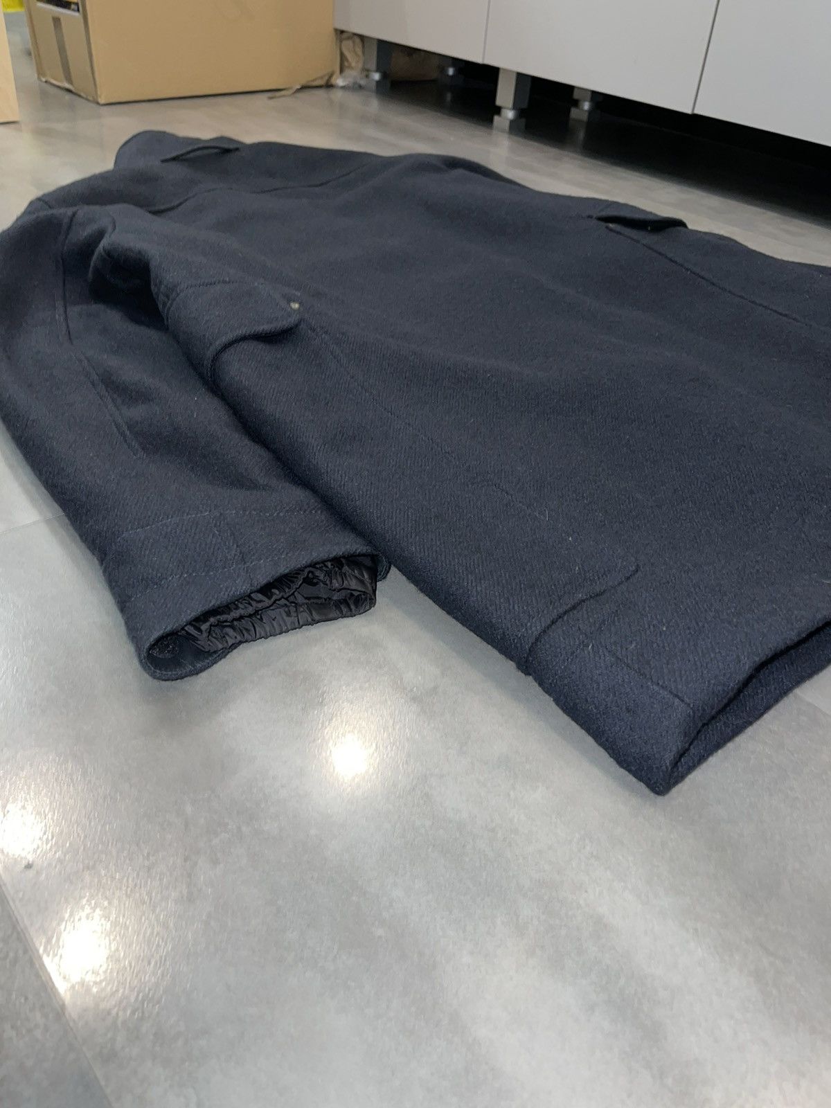 Prada Archive 90s Prada Navy Heavy Ski Big Pockets Coat Jacket Size US XXL / EU 58 / 5 - 11 Thumbnail
