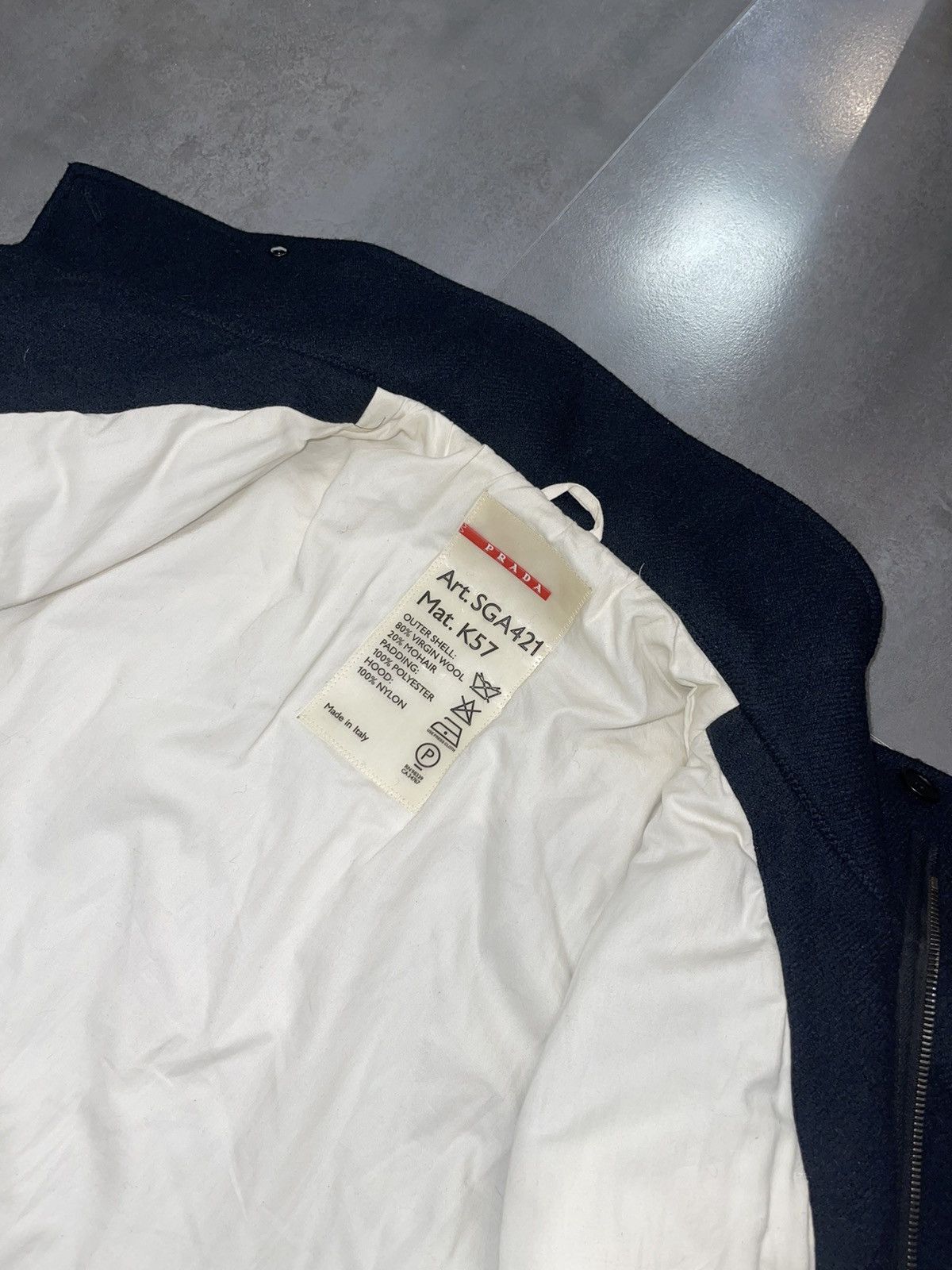Prada Archive 90s Prada Navy Heavy Ski Big Pockets Coat Jacket Size US XXL / EU 58 / 5 - 15 Thumbnail