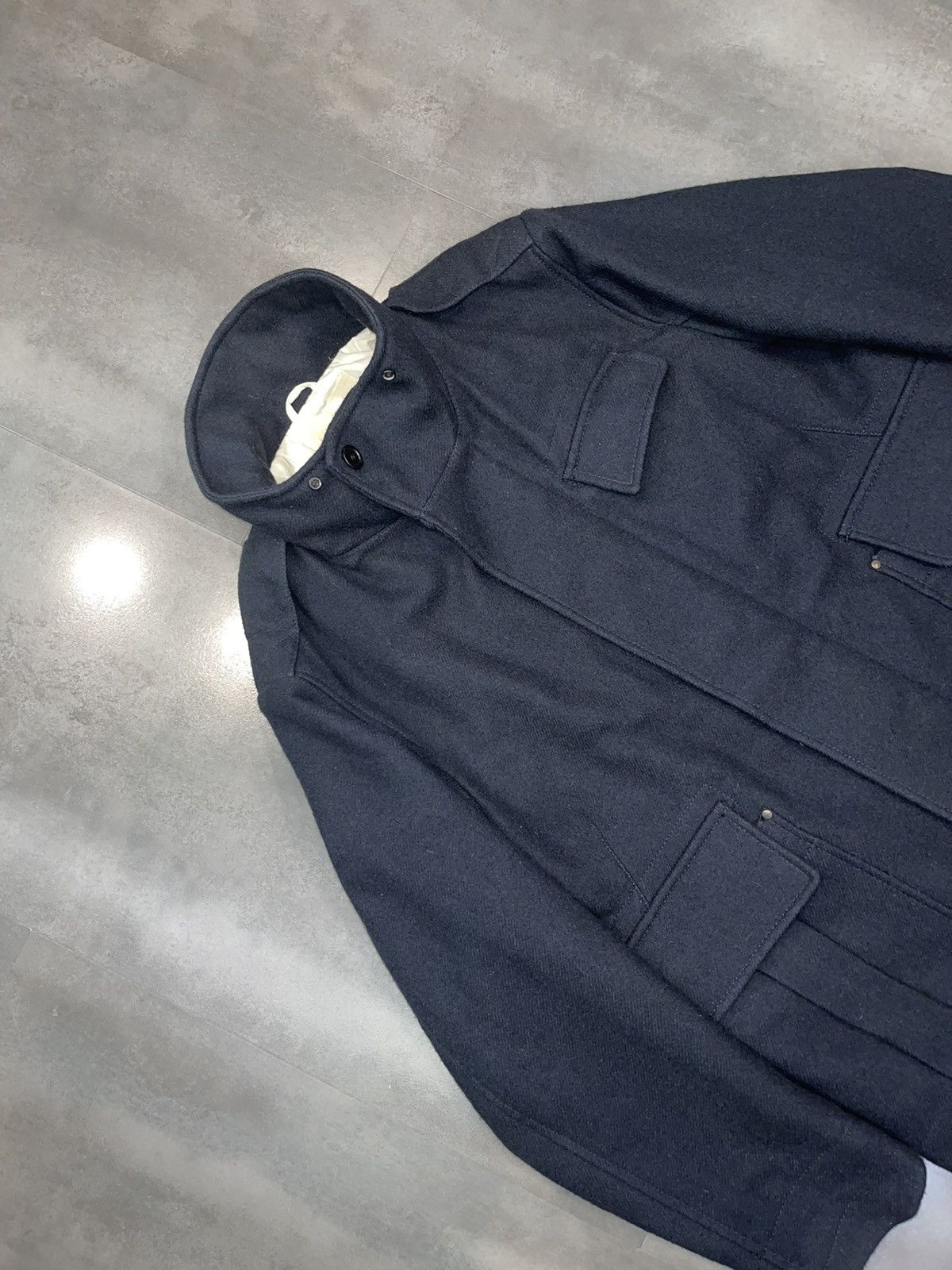 Prada Archive 90s Prada Navy Heavy Ski Big Pockets Coat Jacket Size US XXL / EU 58 / 5 - 8 Thumbnail