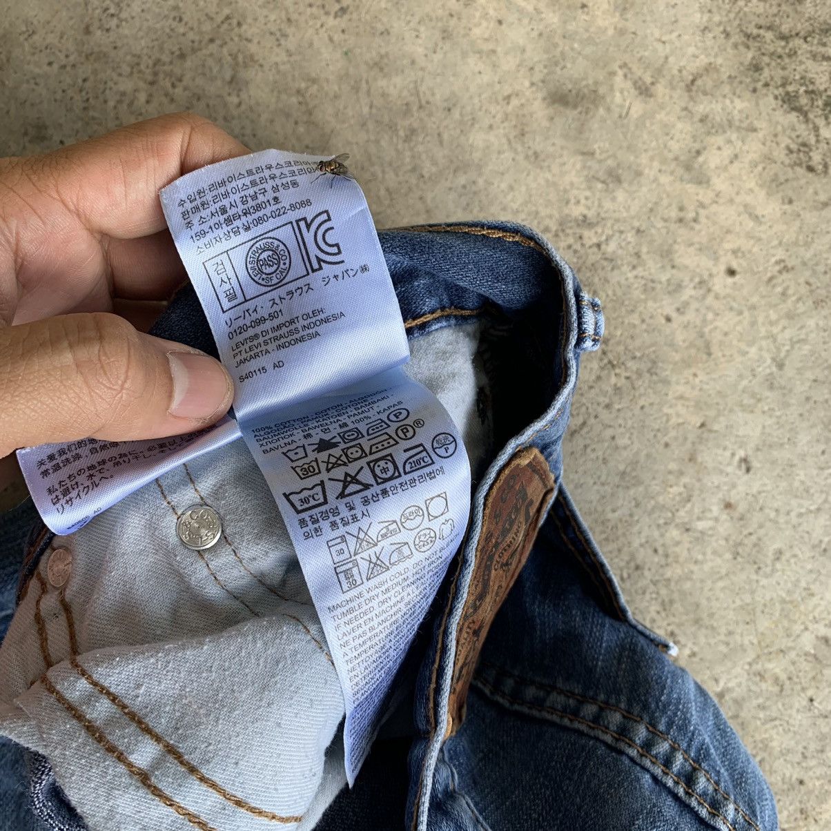 Levi's Levis 514 single ®️ distressed denim Size US 34 / EU 50 - 15 Thumbnail
