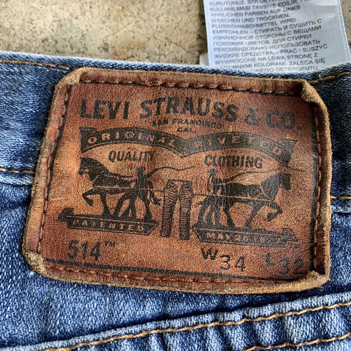 Levi's Levis 514 single ®️ distressed denim Size US 34 / EU 50 - 4 Thumbnail