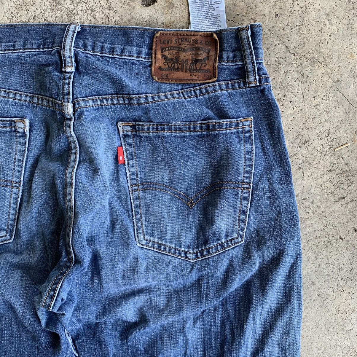 Levi's Levis 514 single ®️ distressed denim Size US 34 / EU 50 - 3 Thumbnail
