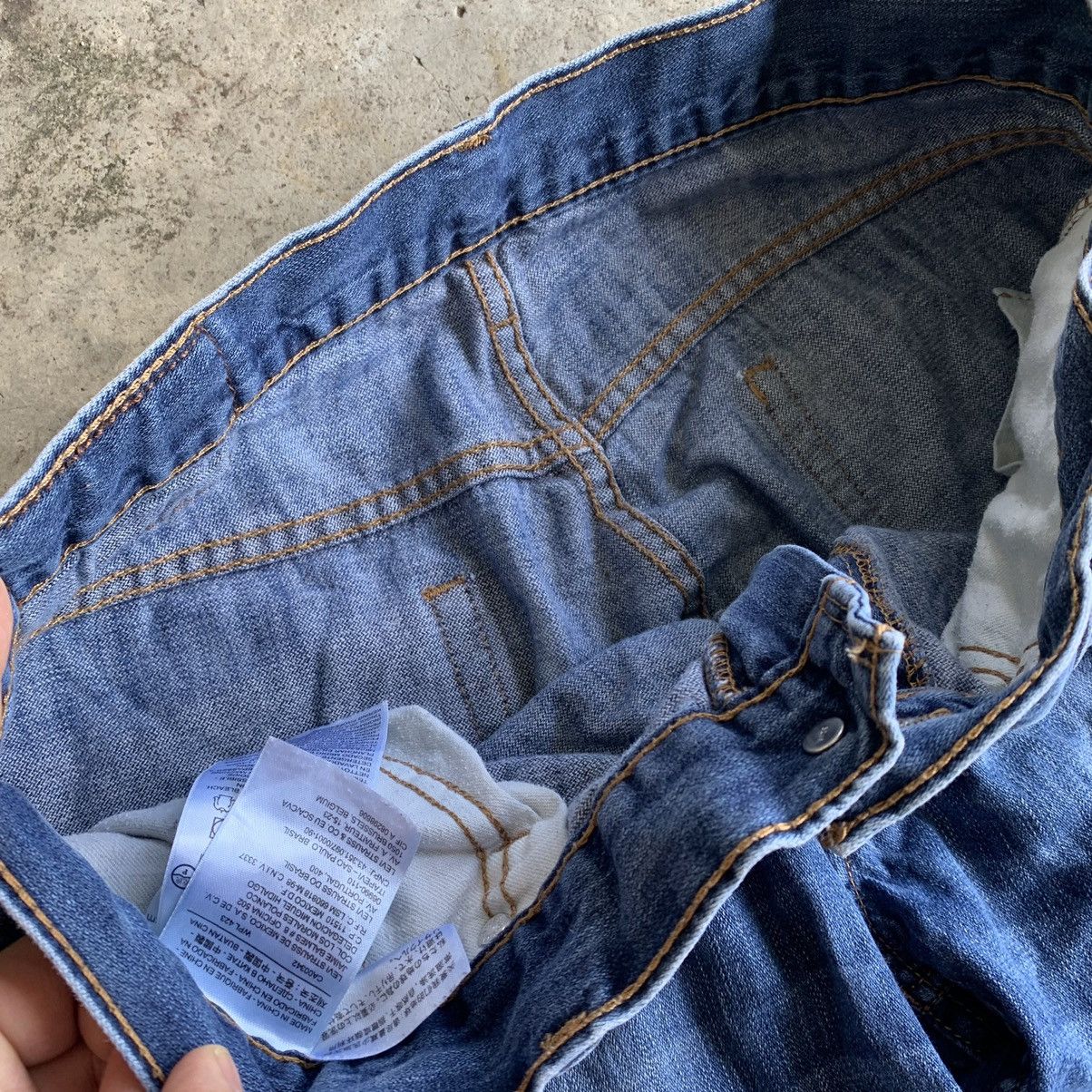 Levi's Levis 514 single ®️ distressed denim Size US 34 / EU 50 - 13 Thumbnail