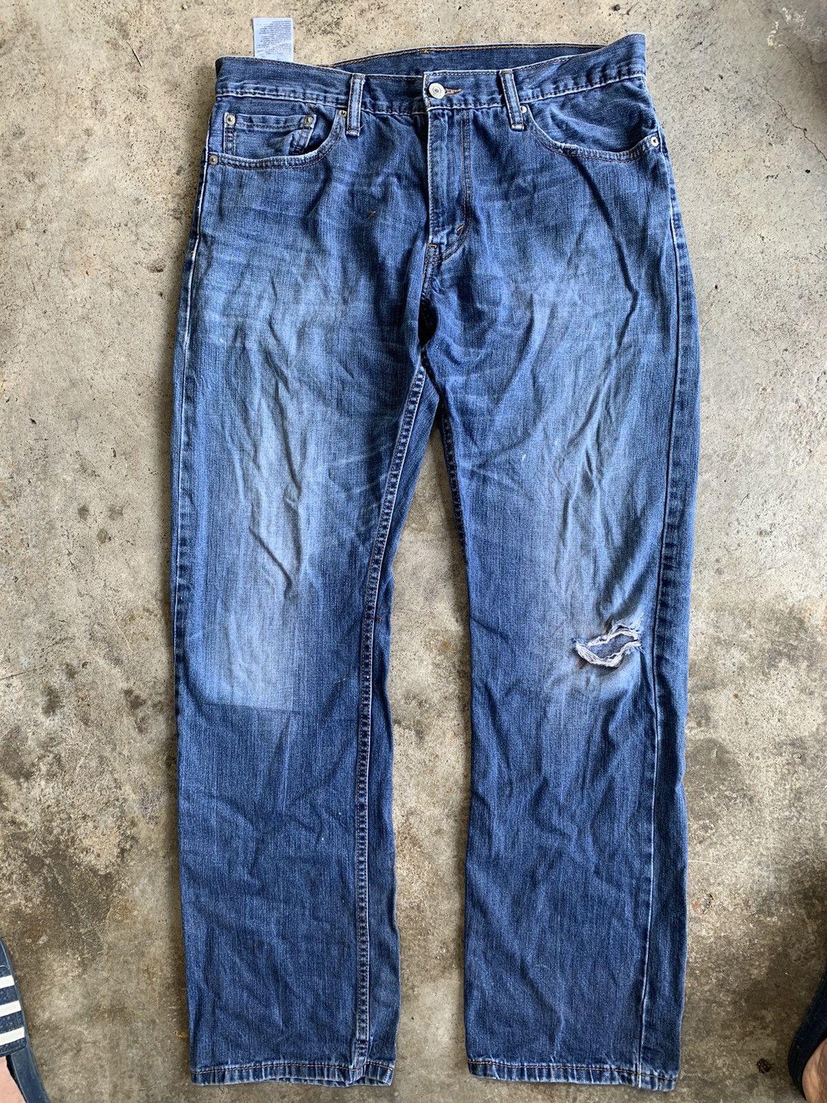 Levi's Levis 514 single ®️ distressed denim Size US 34 / EU 50 - 9 Thumbnail