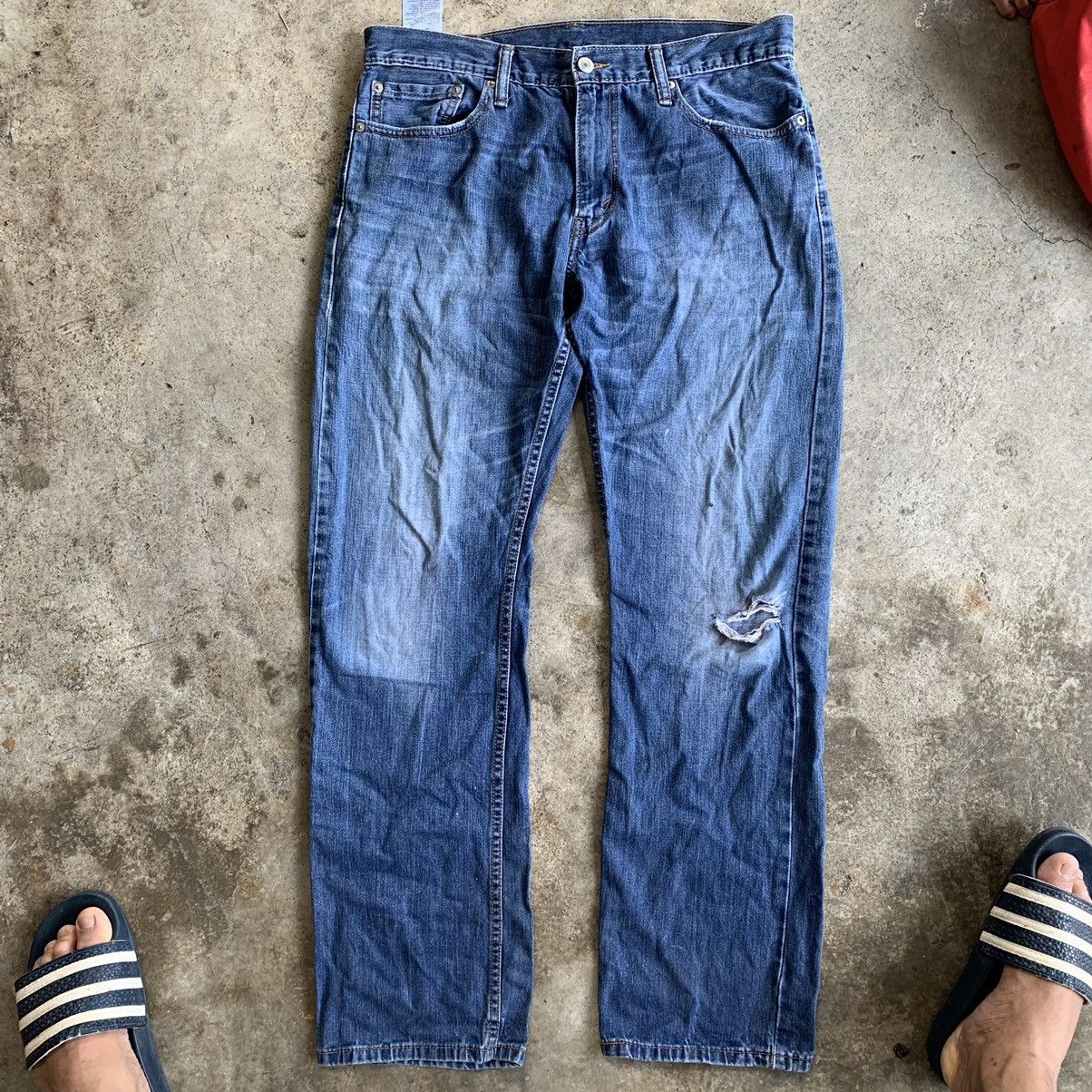 Levi's Levis 514 single ®️ distressed denim Size US 34 / EU 50 - 1 Thumbnail