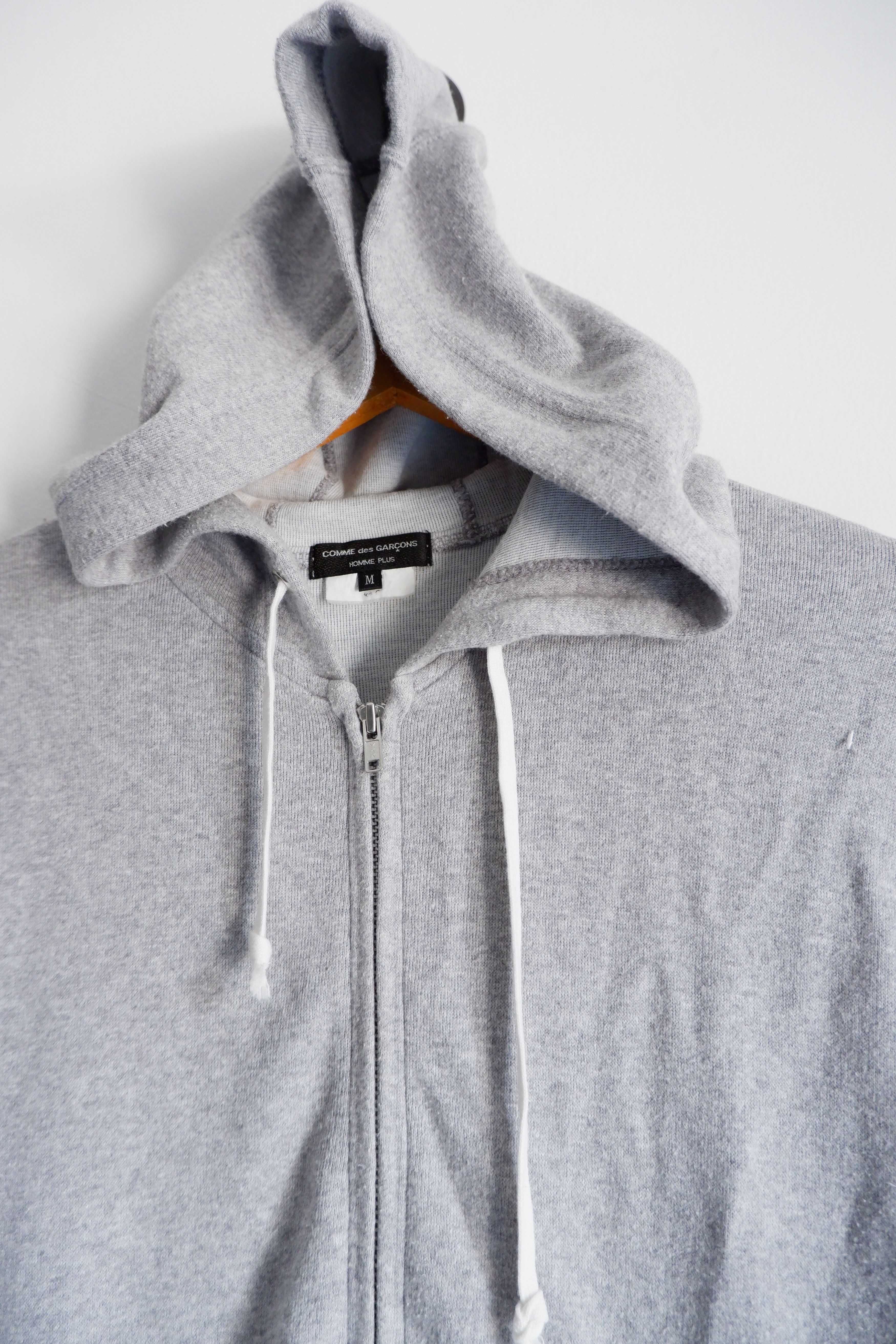 Comme des Garcons Homme Plus 2010 Skull Grey on Grey Zip Up Hoodie Size US M / EU 48-50 / 2 - 4 Thumbnail