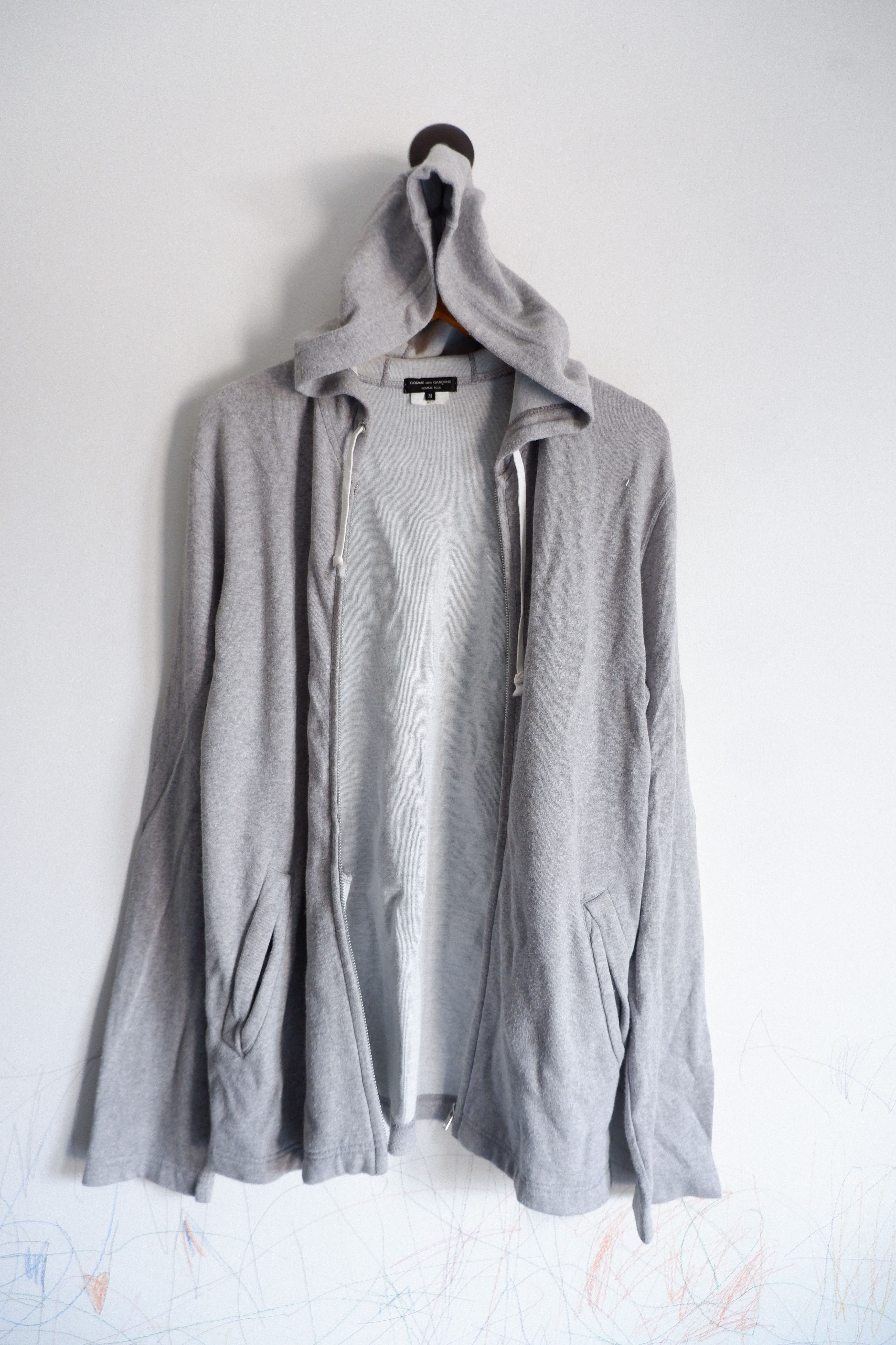 Comme des Garcons Homme Plus 2010 Skull Grey on Grey Zip Up Hoodie Size US M / EU 48-50 / 2 - 5 Thumbnail