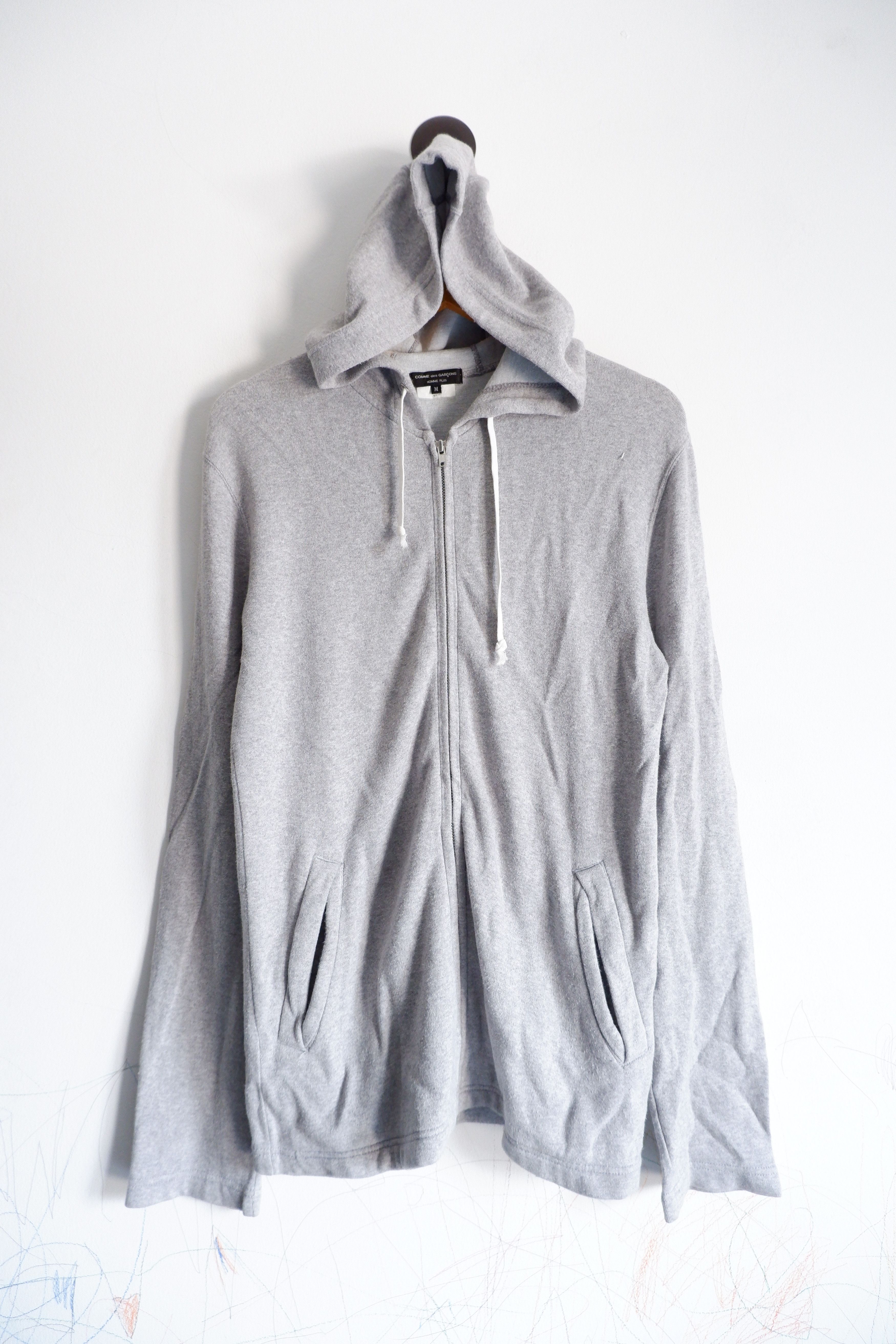 Comme des Garcons Homme Plus 2010 Skull Grey on Grey Zip Up Hoodie Size US M / EU 48-50 / 2 - 2 Thumbnail