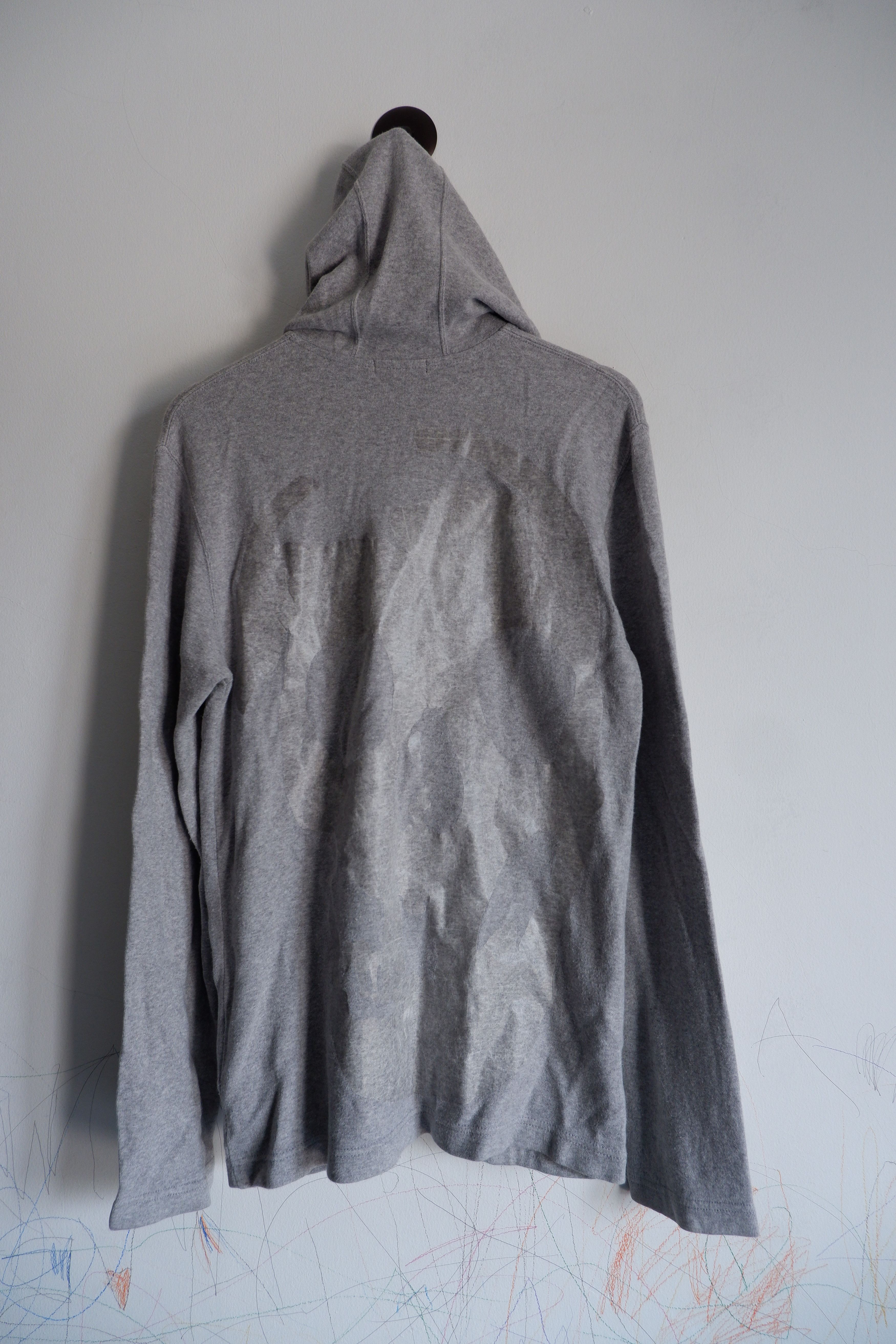 Comme des Garcons Homme Plus 2010 Skull Grey on Grey Zip Up Hoodie Size US M / EU 48-50 / 2 - 1 Thumbnail