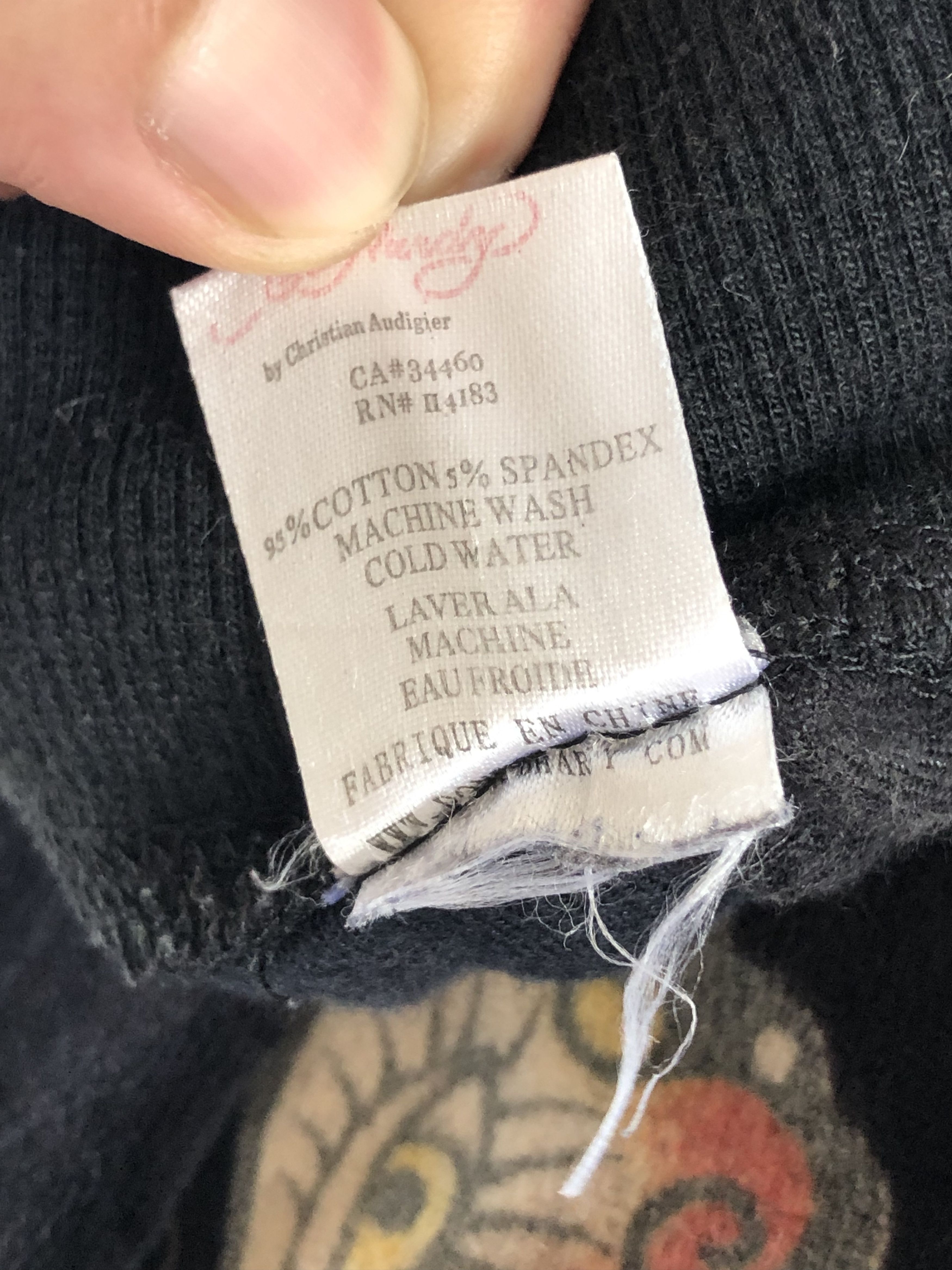 Christian Audigier RARE🔥VELVET SPLIT COLOUR SWEATPANTS Size US 31 - 15 Thumbnail