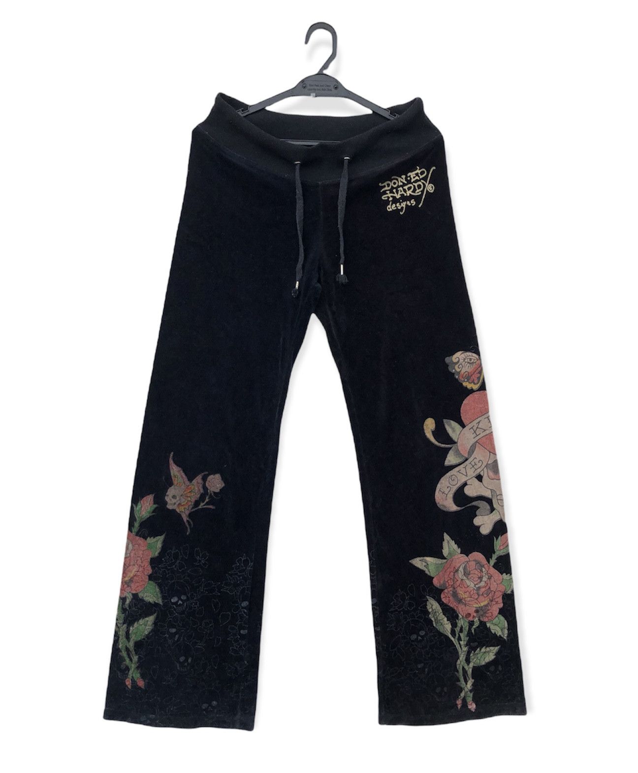 Christian Audigier RARE🔥VELVET SPLIT COLOUR SWEATPANTS Size US 31 - 1 Thumbnail