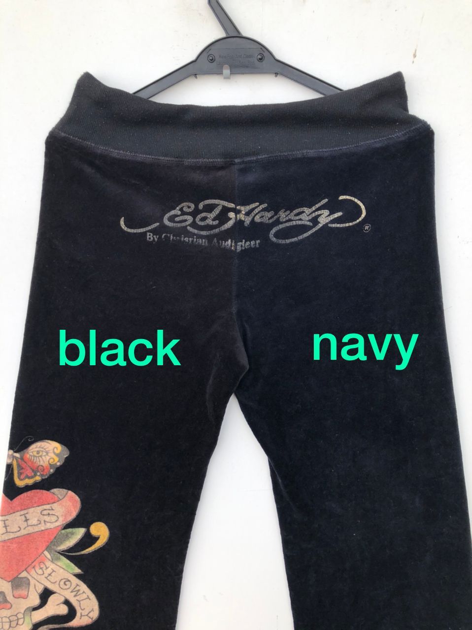 Christian Audigier RARE🔥VELVET SPLIT COLOUR SWEATPANTS Size US 31 - 3 Thumbnail