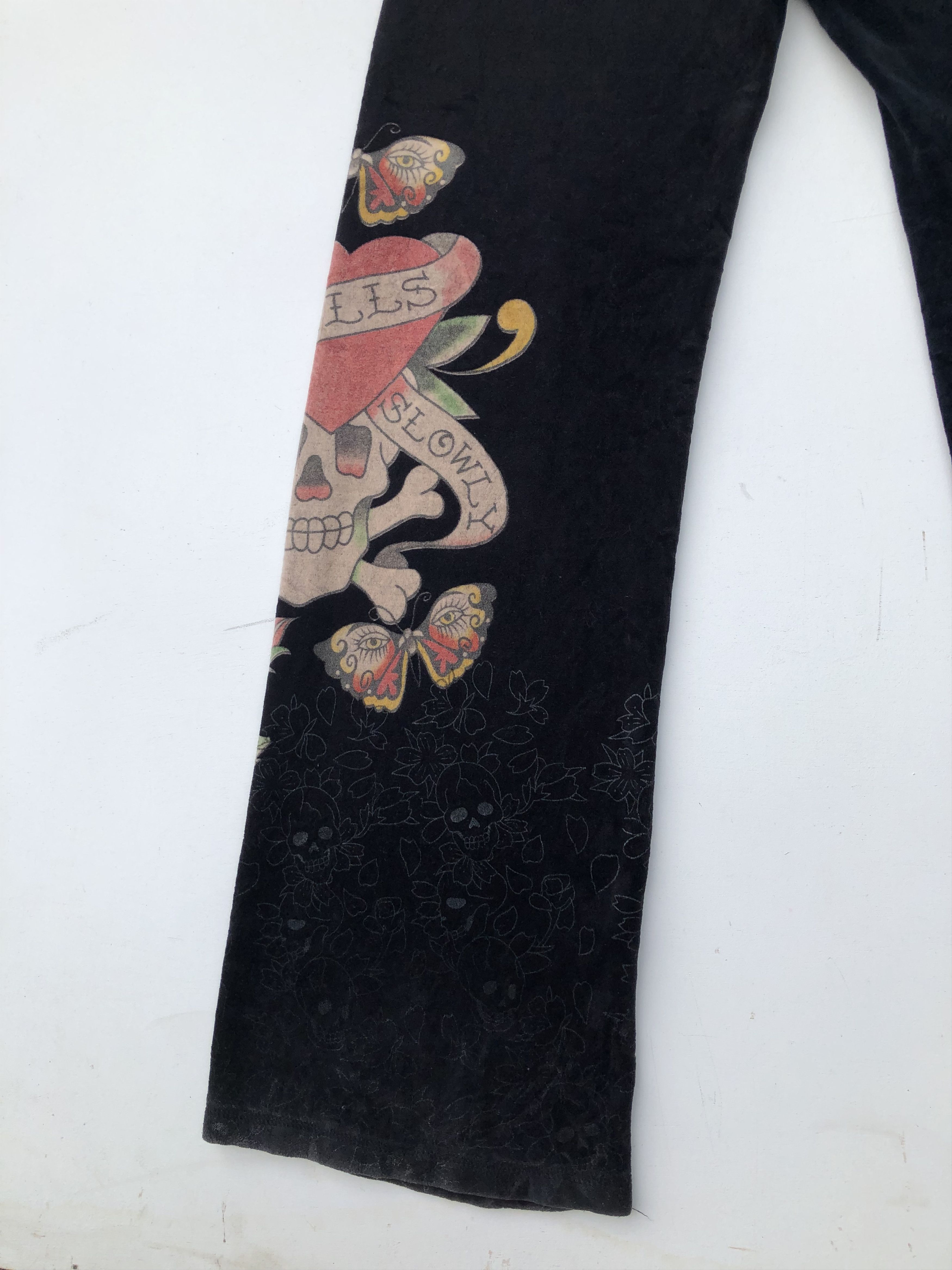 Christian Audigier RARE🔥VELVET SPLIT COLOUR SWEATPANTS Size US 31 - 9 Thumbnail