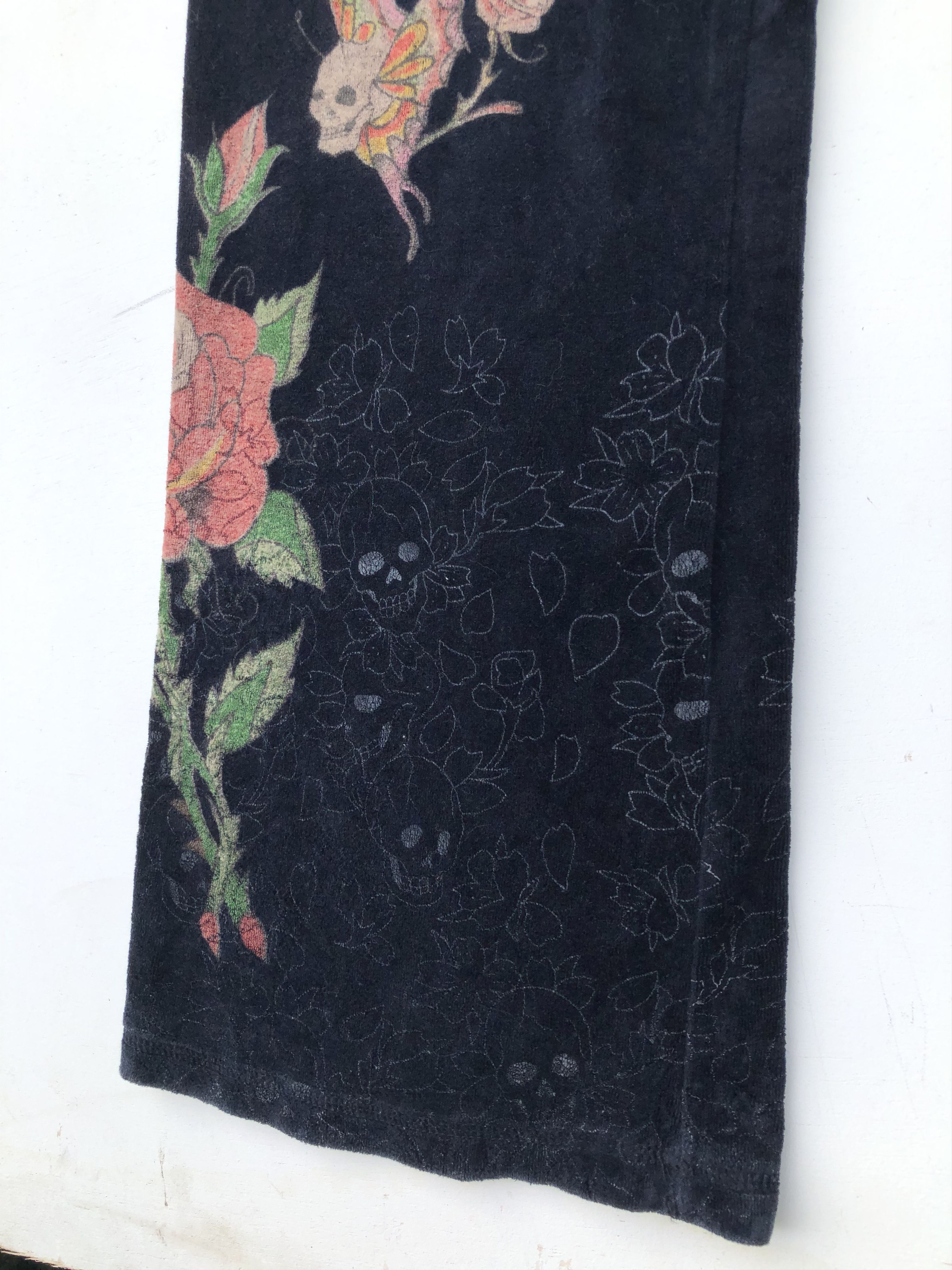 Christian Audigier RARE🔥VELVET SPLIT COLOUR SWEATPANTS Size US 31 - 6 Thumbnail