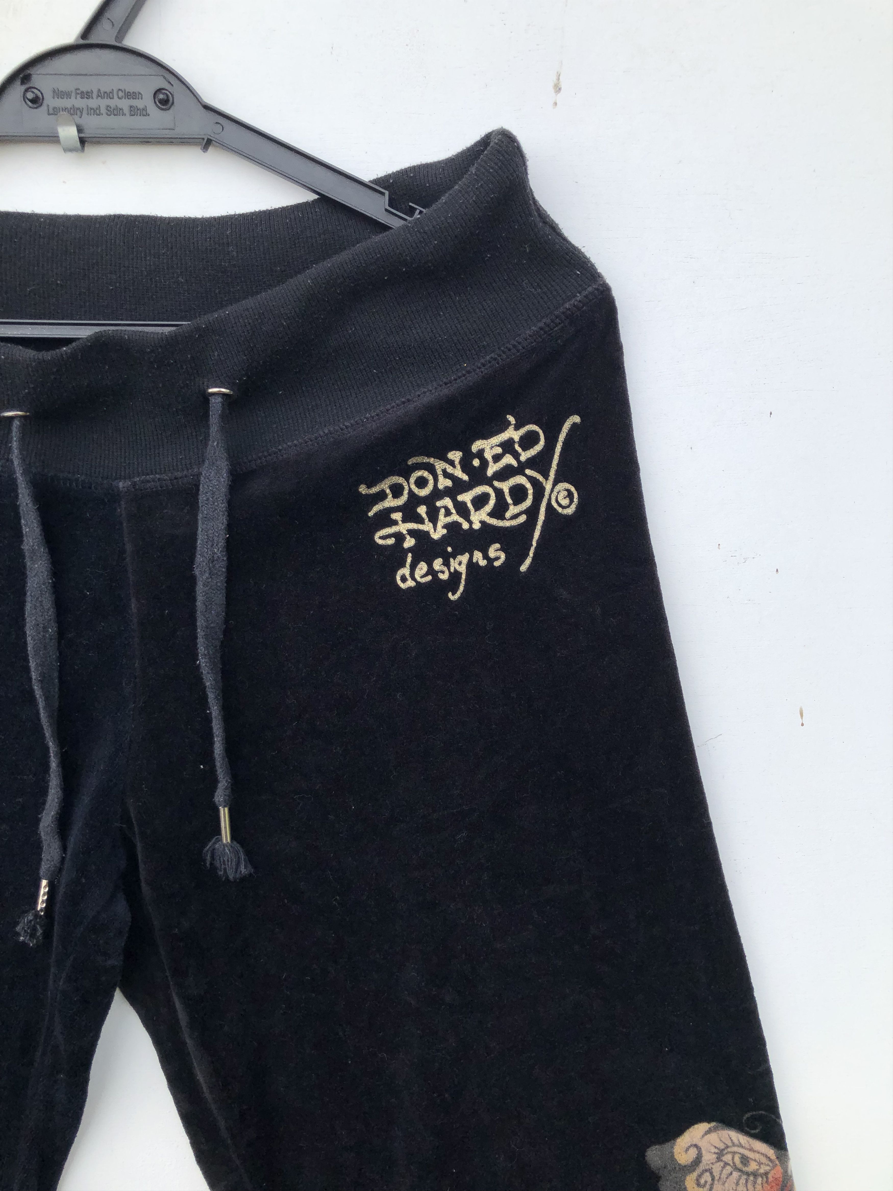Christian Audigier RARE🔥VELVET SPLIT COLOUR SWEATPANTS Size US 31 - 8 Thumbnail