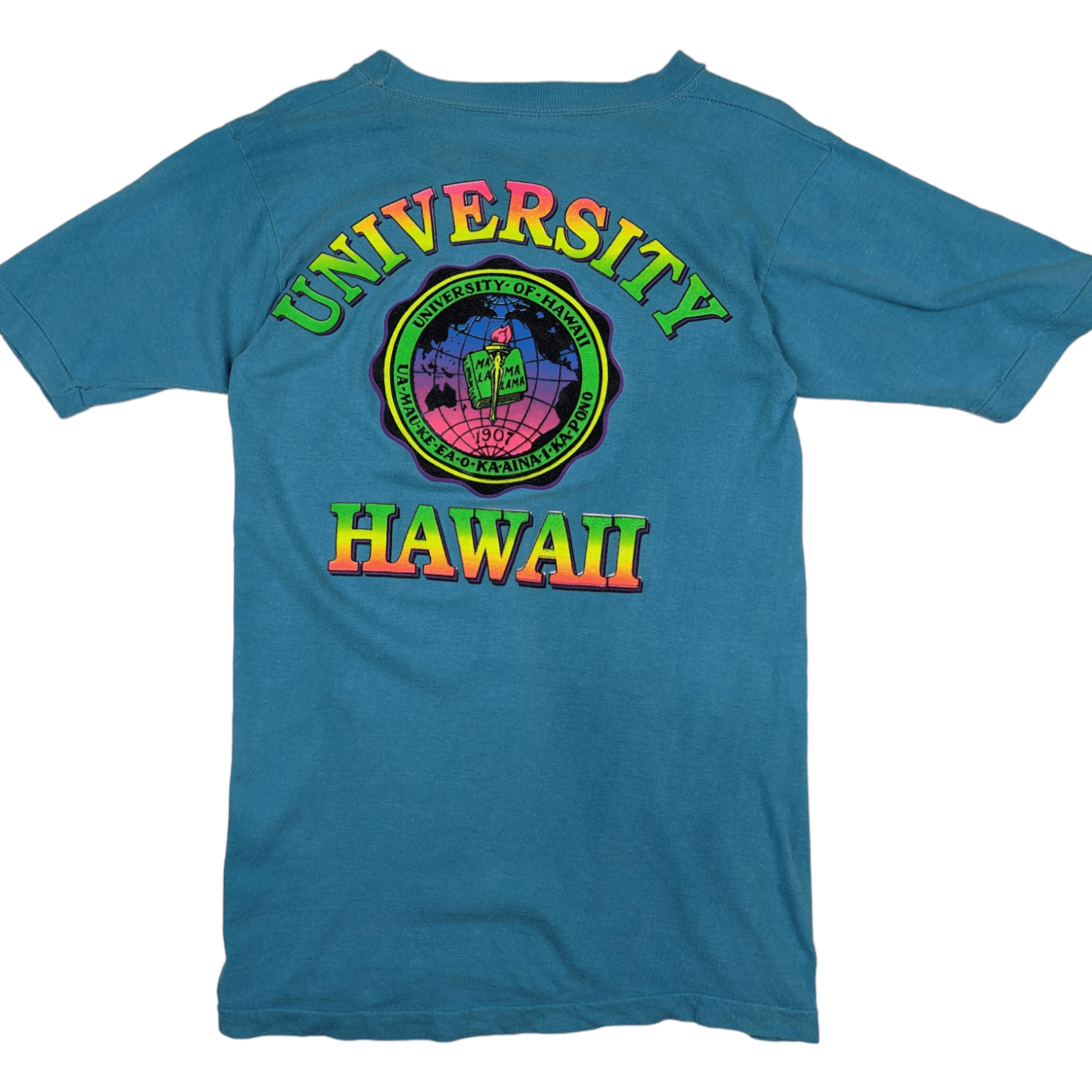 Vintage Vintage 90's UNIVERSITY Of HAWAII T-Shirt Single Stitches Size US XS / EU 42 / 0 - 5 Thumbnail