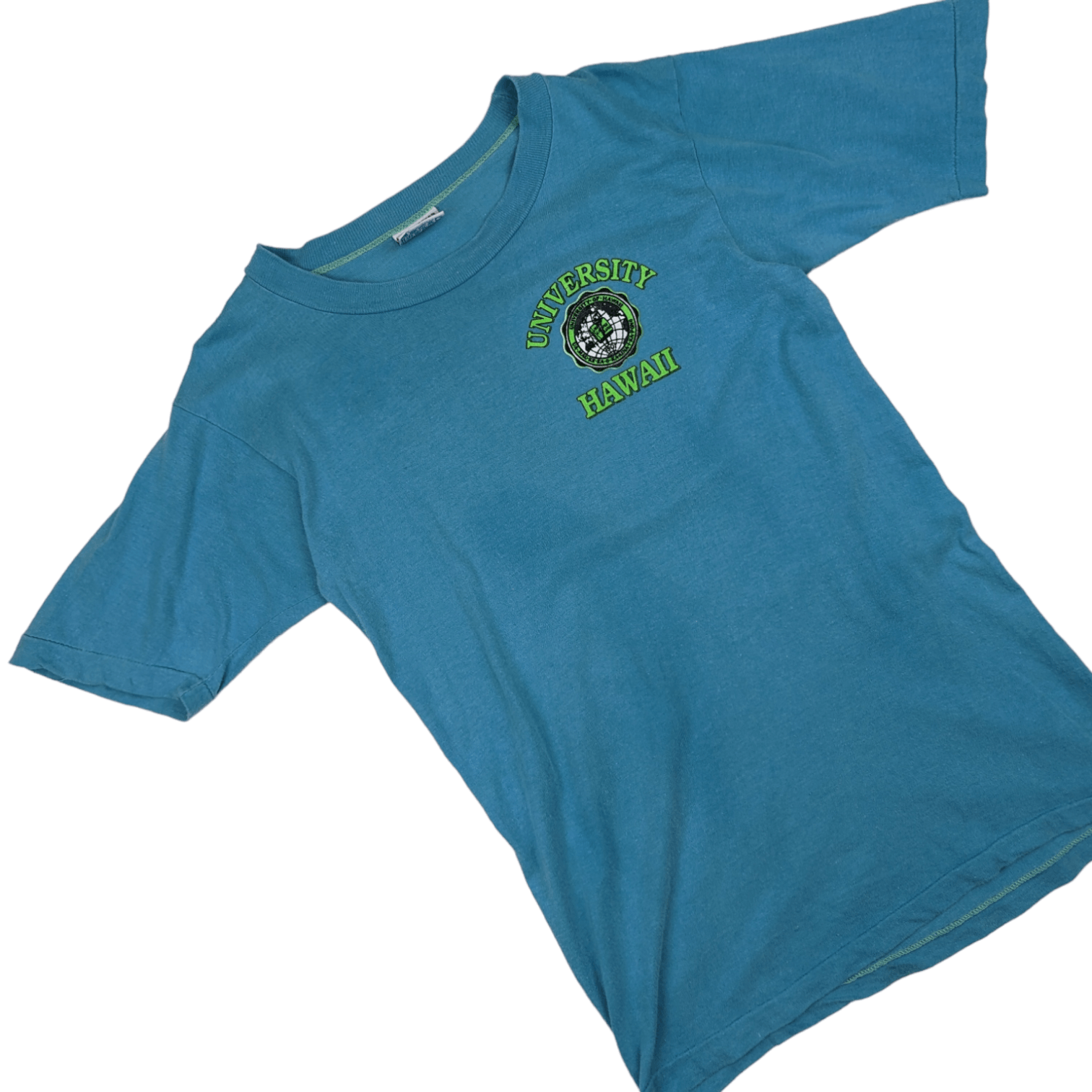 Vintage Vintage 90's UNIVERSITY Of HAWAII T-Shirt Single Stitches Size US XS / EU 42 / 0 - 2 Thumbnail