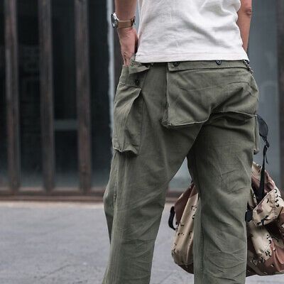 Japanese Brand 💥RARE💥 Reproduction USMC P44 WW2 Monkey Trouser Pant Size US 30 / EU 46 - 12 Thumbnail
