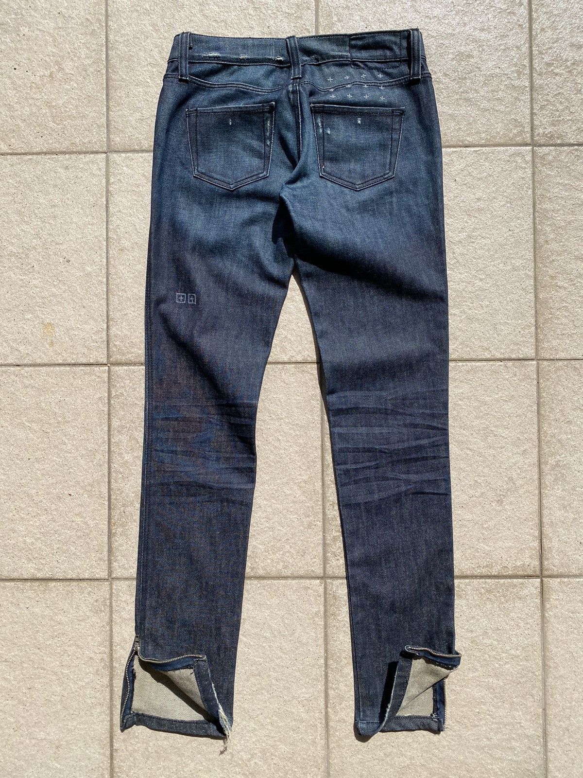 Ksubi 💥Japanese KSUBI Chitch Indigo Dyed Super Skinny Zip “Women” Size 28" / US 6 / IT 42 - 15 Thumbnail