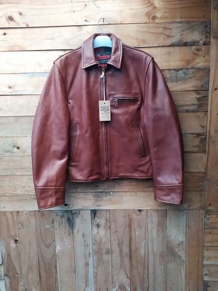 Indian Motorcycle INDIAN MOTORCYCLE HIGHWAYMAN CHERRY REDDISH LEATHER JACKET Size US S / EU 44-46 / 1 - 1 Thumbnail