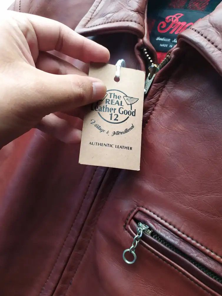 Indian Motorcycle INDIAN MOTORCYCLE HIGHWAYMAN CHERRY REDDISH LEATHER JACKET Size US S / EU 44-46 / 1 - 5 Thumbnail