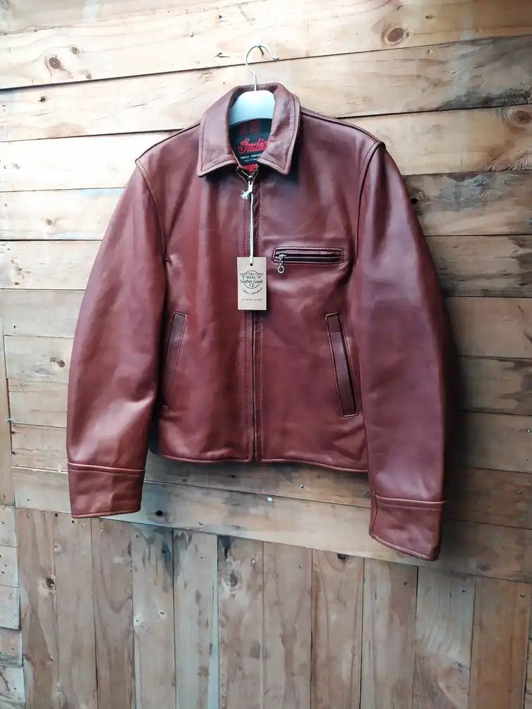 Indian Motorcycle INDIAN MOTORCYCLE HIGHWAYMAN CHERRY REDDISH LEATHER JACKET Size US S / EU 44-46 / 1 - 7 Thumbnail