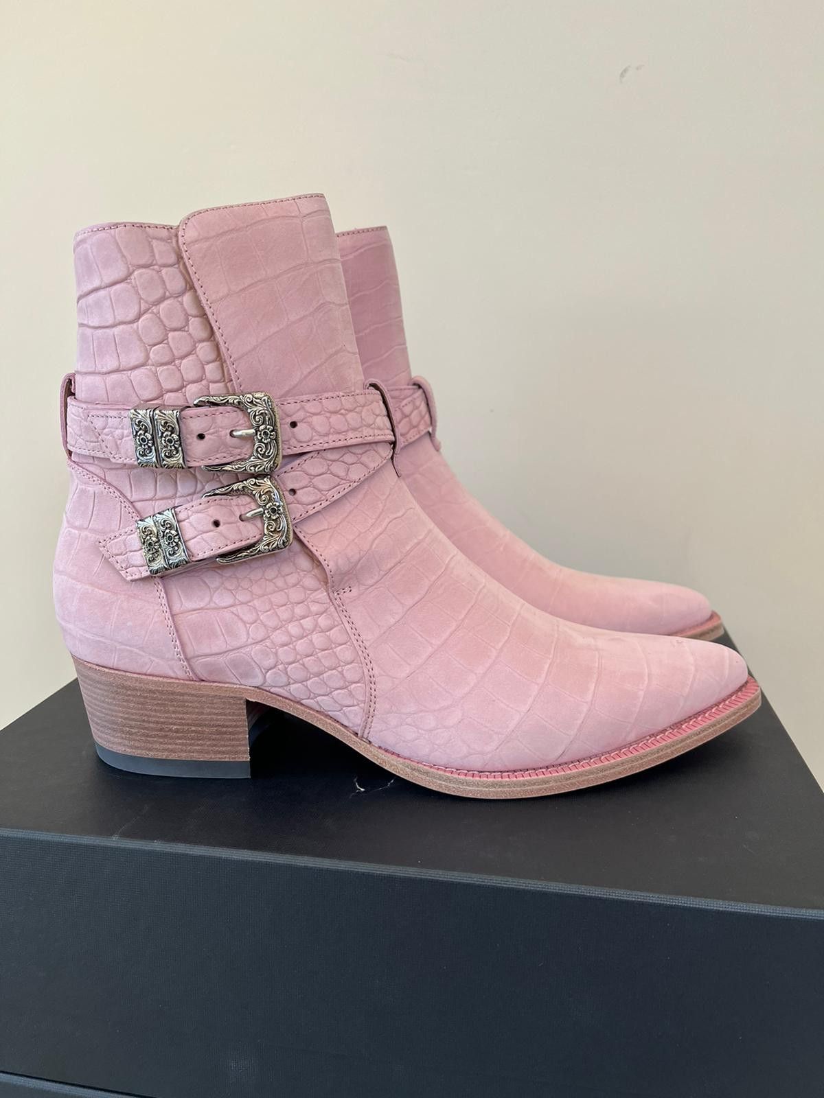 Amiri Croc Embossed Jodhpur Boot in Salmon Size US 13 / EU 46 - 7 Thumbnail