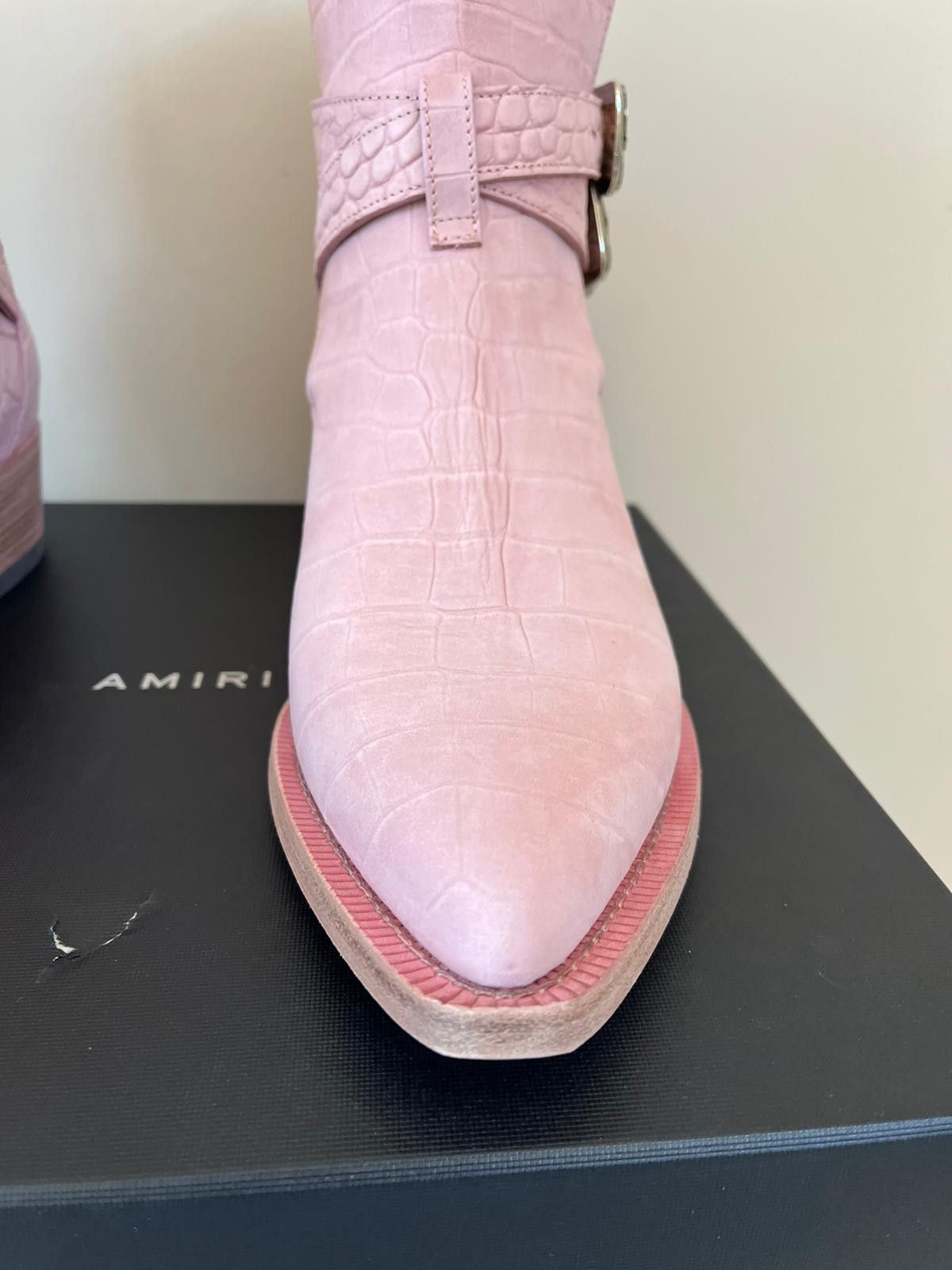 Amiri Croc Embossed Jodhpur Boot in Salmon Size US 13 / EU 46 - 14 Thumbnail