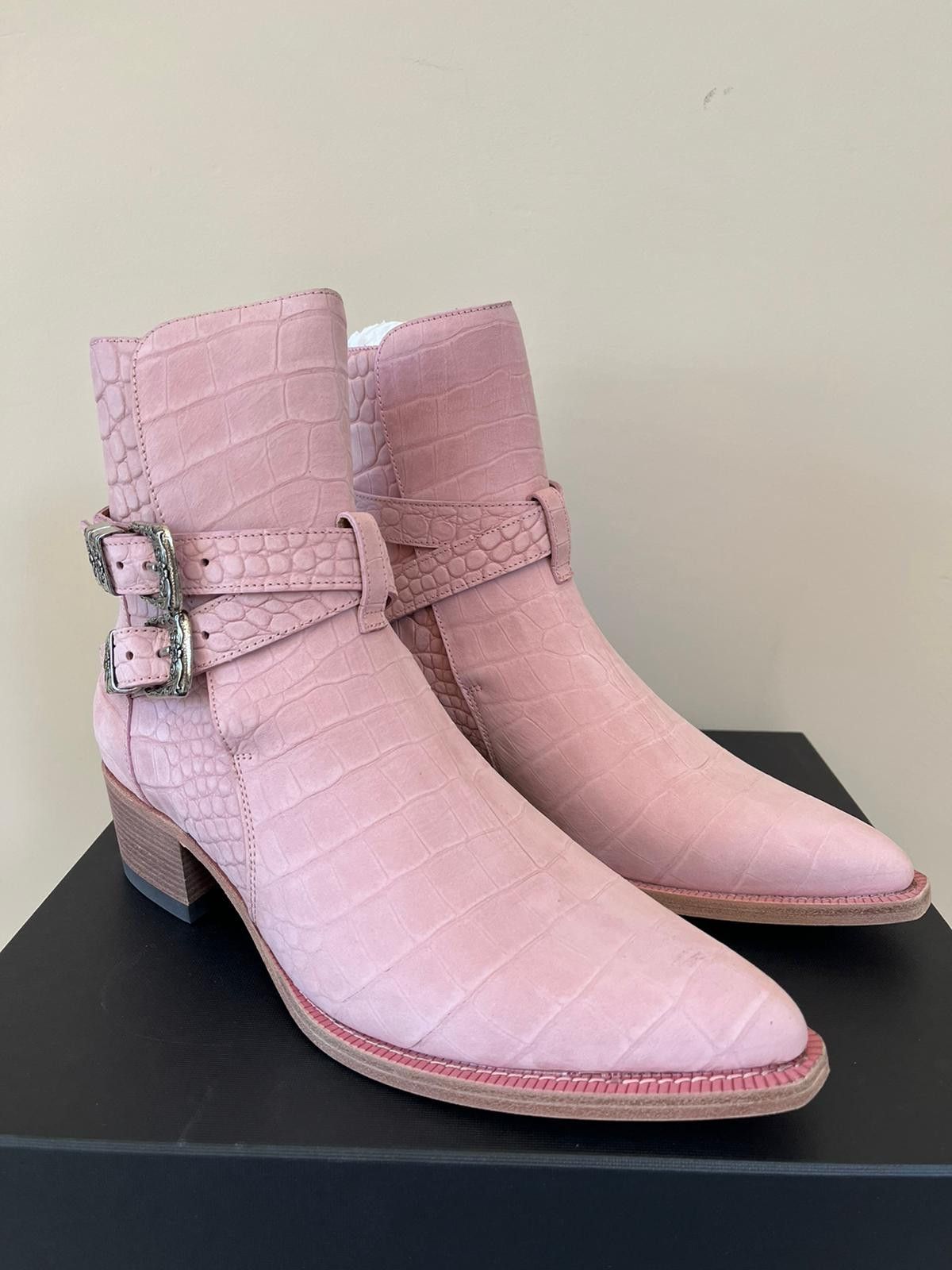 Amiri Croc Embossed Jodhpur Boot in Salmon Size US 13 / EU 46 - 9 Thumbnail