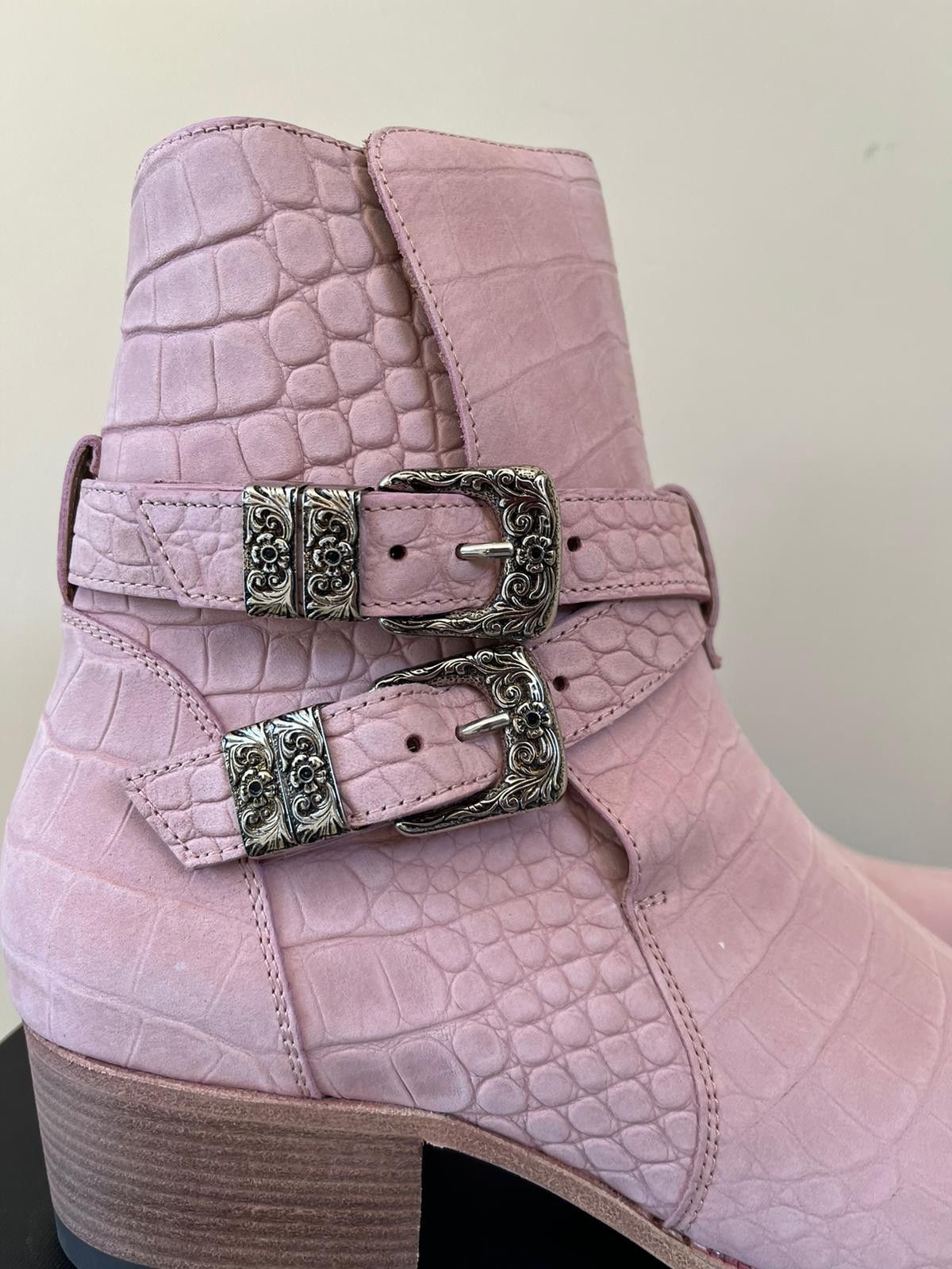 Amiri Croc Embossed Jodhpur Boot in Salmon Size US 13 / EU 46 - 4 Thumbnail