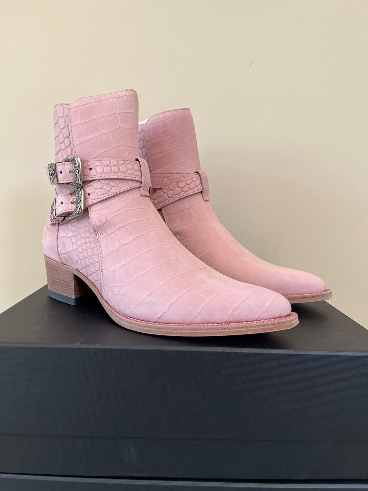 Amiri Croc Embossed Jodhpur Boot in Salmon Size US 13 / EU 46 - 10 Thumbnail