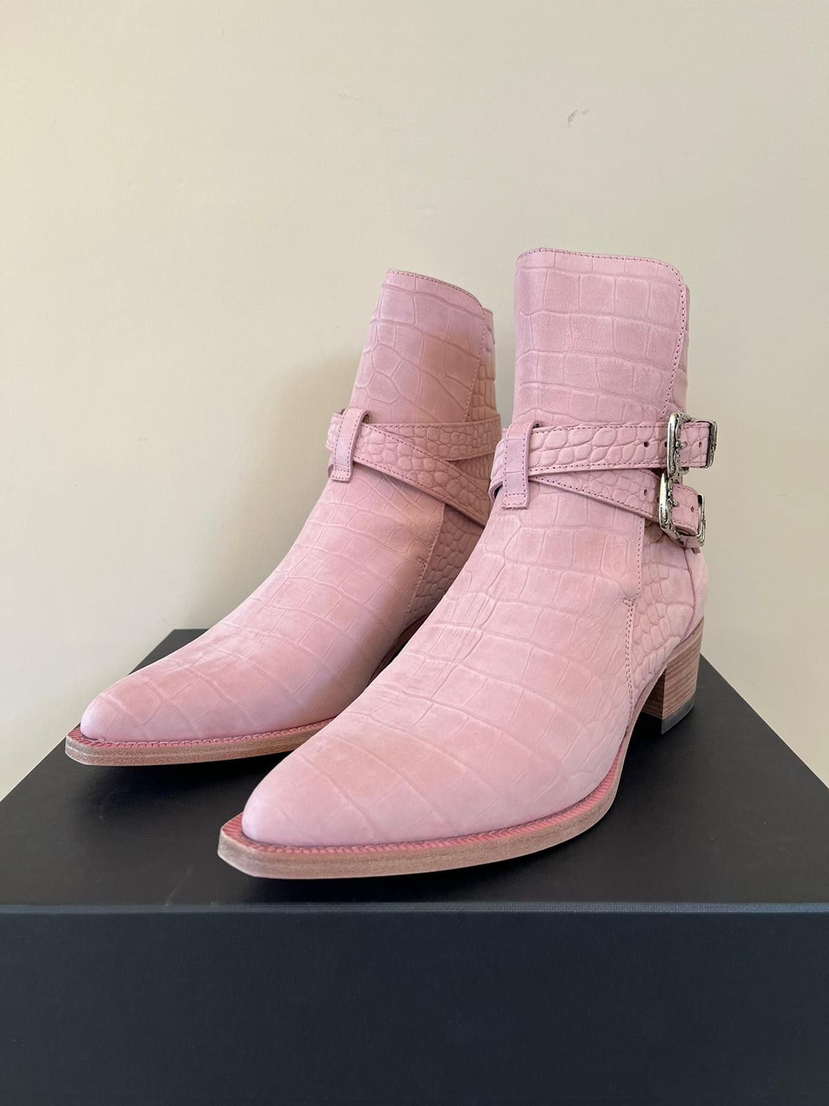 Amiri Croc Embossed Jodhpur Boot in Salmon Size US 13 / EU 46 - 16 Thumbnail