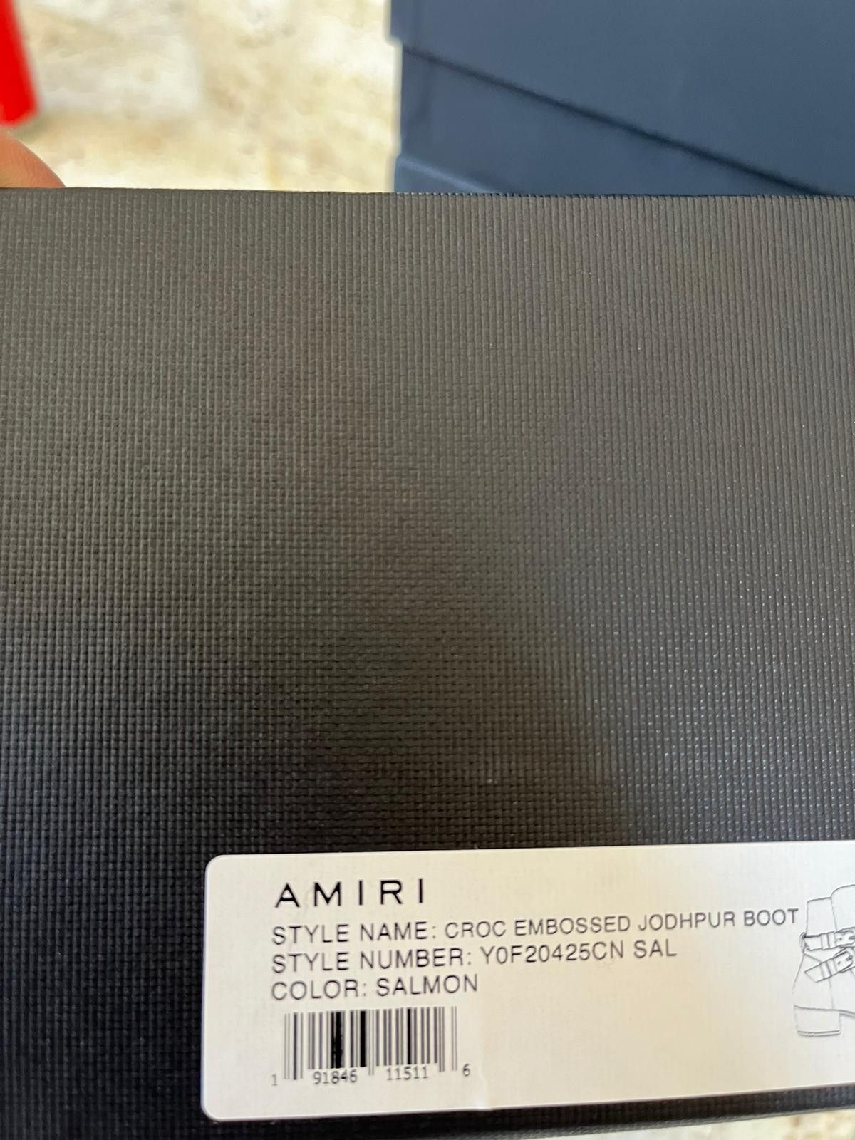 Amiri Croc Embossed Jodhpur Boot in Salmon Size US 13 / EU 46 - 17 Thumbnail
