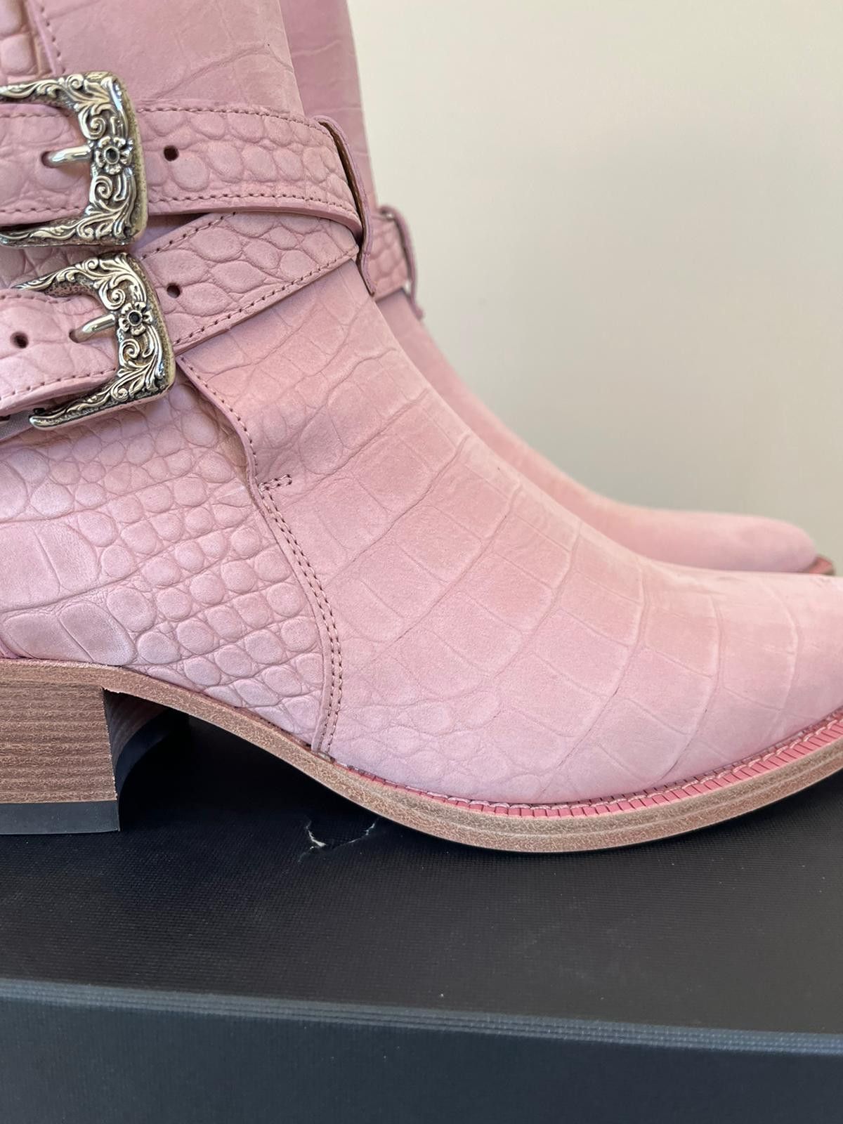 Amiri Croc Embossed Jodhpur Boot in Salmon Size US 13 / EU 46 - 5 Thumbnail