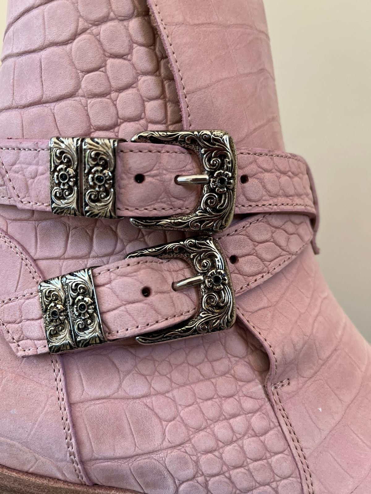 Amiri Croc Embossed Jodhpur Boot in Salmon Size US 13 / EU 46 - 6 Thumbnail
