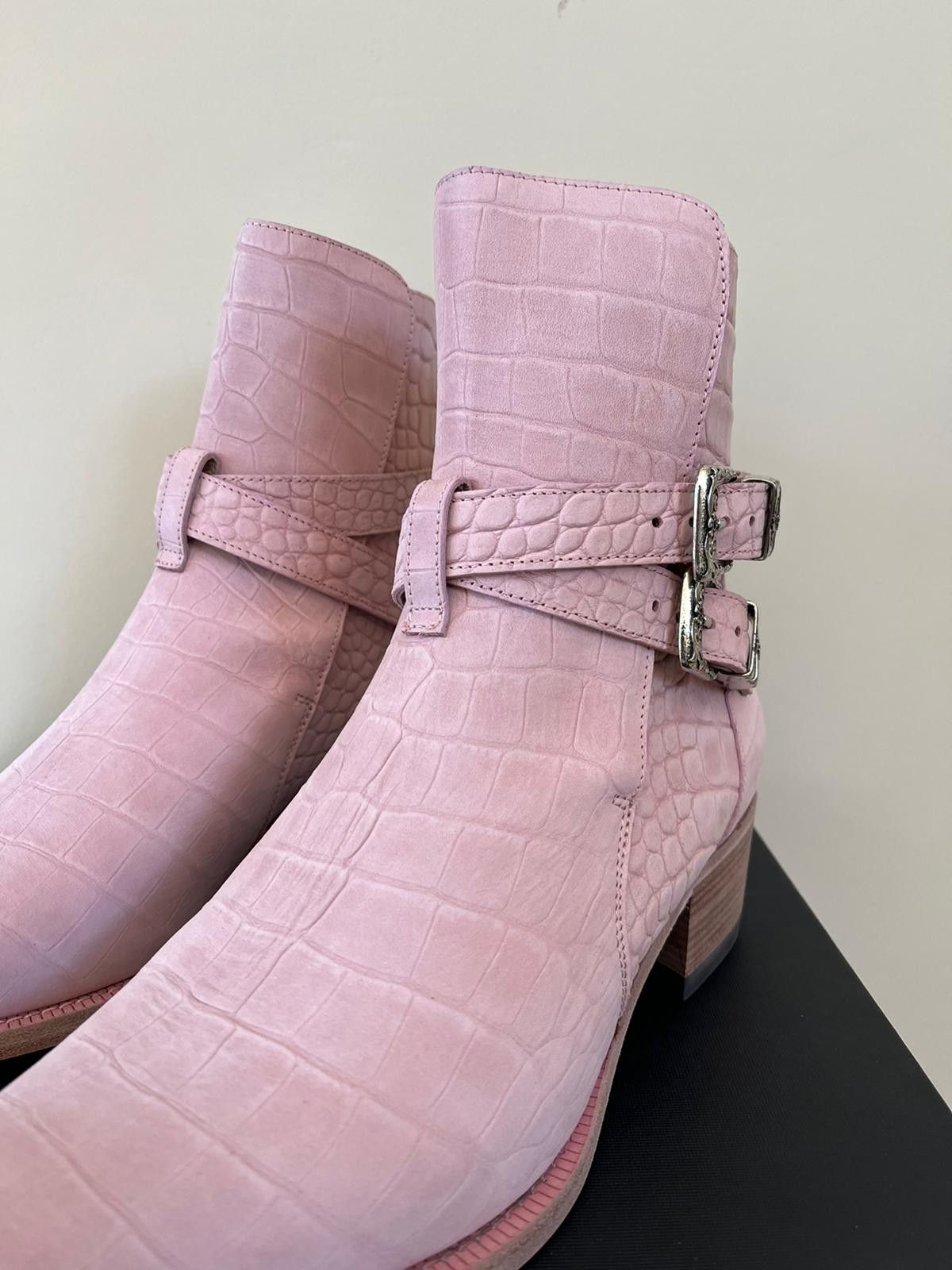 Amiri Croc Embossed Jodhpur Boot in Salmon Size US 13 / EU 46 - 15 Thumbnail