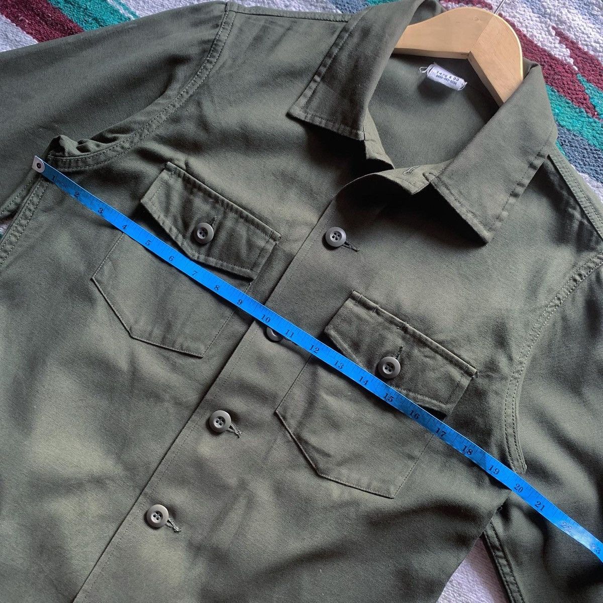 Orslow 🔥Vintage military Sateen OG 107 Houston Shirt Size US M / EU 48-50 / 2 - 7 Thumbnail