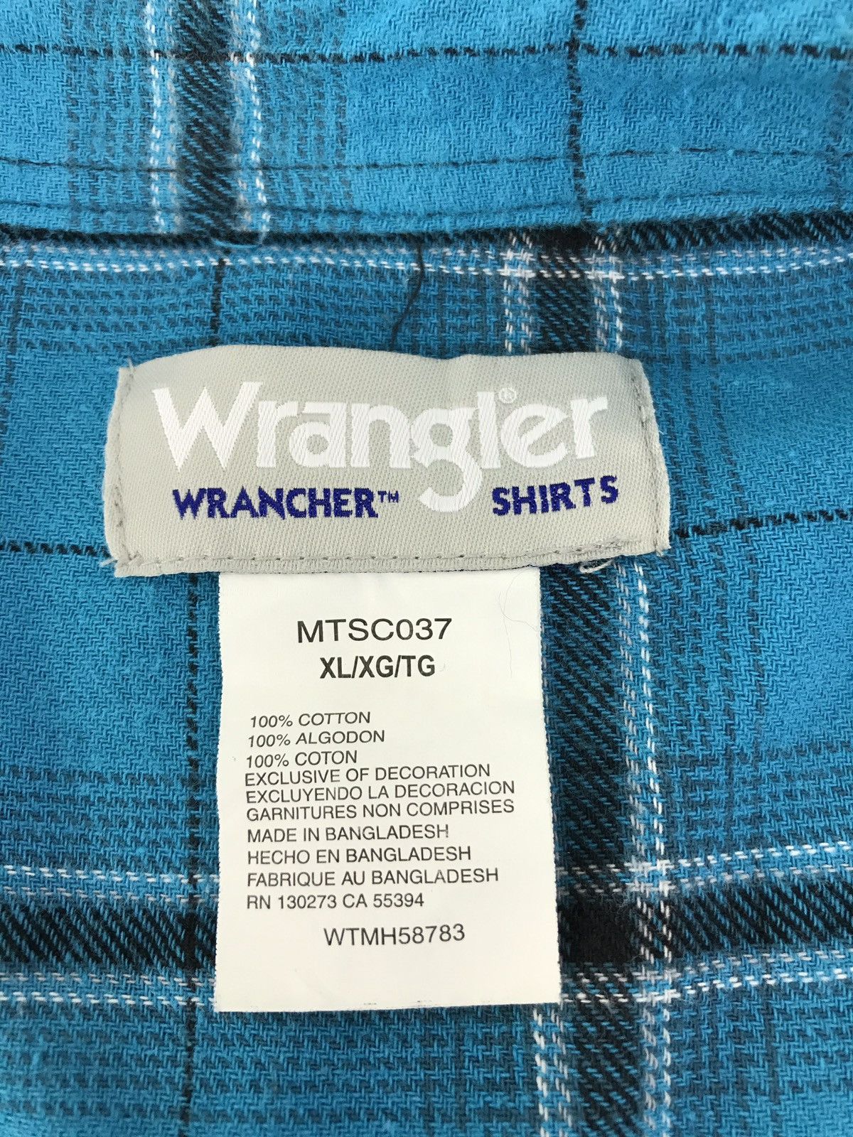 Vintage × Wrangler Vintage 80s Wrangler Snap Button Western Style Size US XXL / EU 58 / 5 - 7 Thumbnail