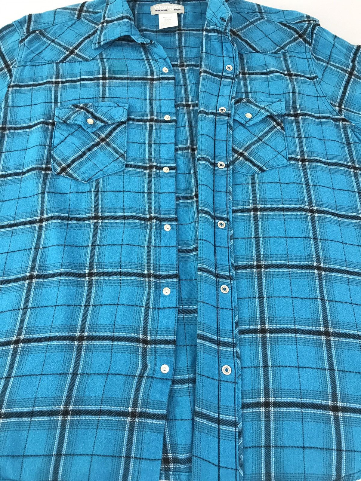 Vintage × Wrangler Vintage 80s Wrangler Snap Button Western Style Size US XXL / EU 58 / 5 - 5 Thumbnail