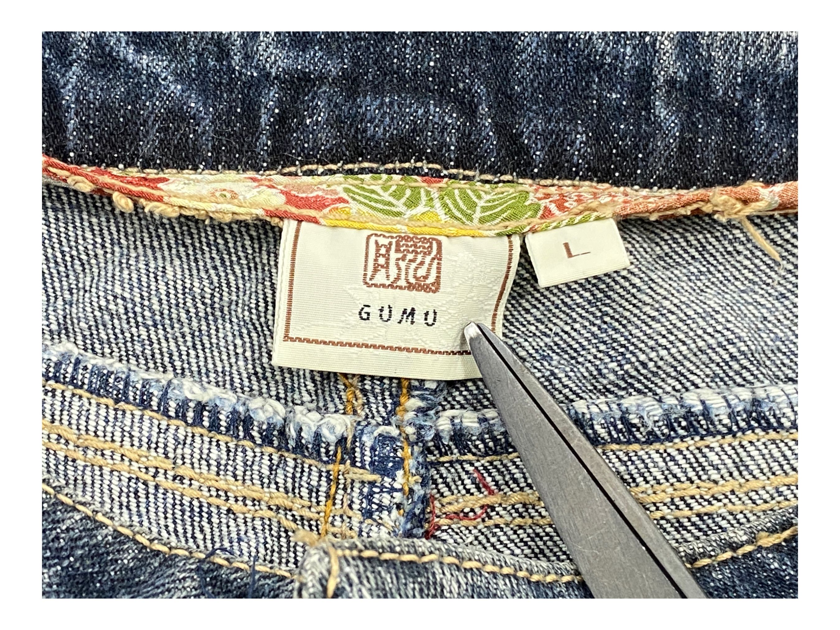 Japanese Brand Gumu Jeans Traditional Sukajan Jeans Japanese Jeans Size US 30 / EU 46 - 12 Thumbnail