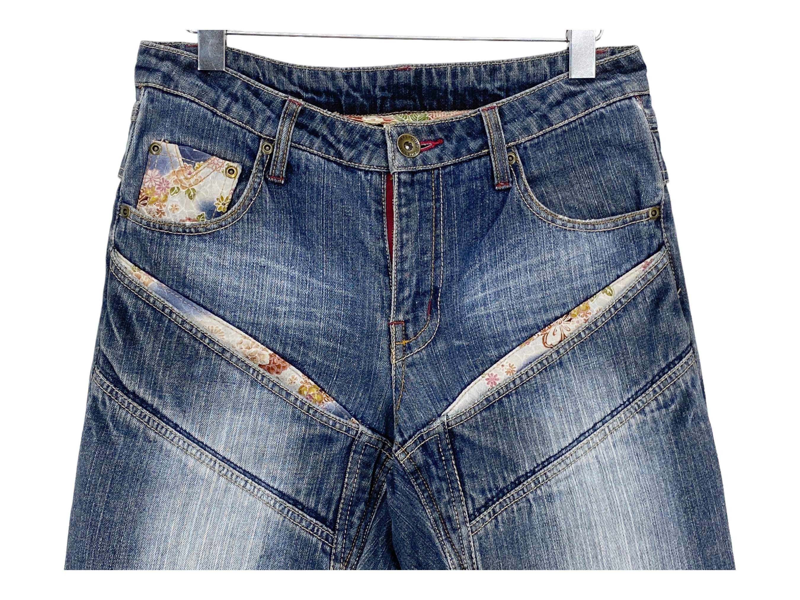 Japanese Brand Gumu Jeans Traditional Sukajan Jeans Japanese Jeans Size US 30 / EU 46 - 3 Thumbnail
