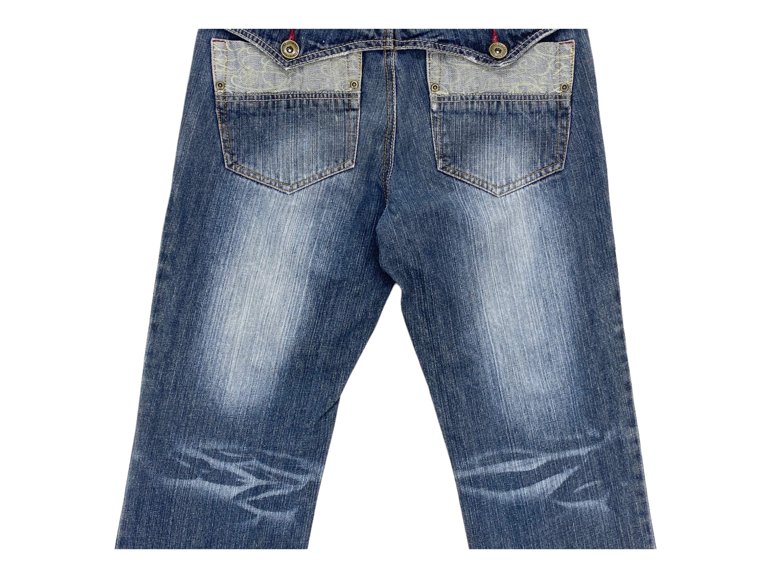 Japanese Brand Gumu Jeans Traditional Sukajan Jeans Japanese Jeans Size US 30 / EU 46 - 7 Thumbnail
