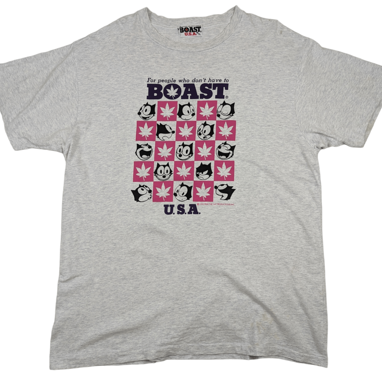 Boast × Cartoon Network × Vintage Vintage 1995 BOAST Felix The Cat T-Shirt Single Stitches Size US XL / EU 56 / 4 - 3 Thumbnail