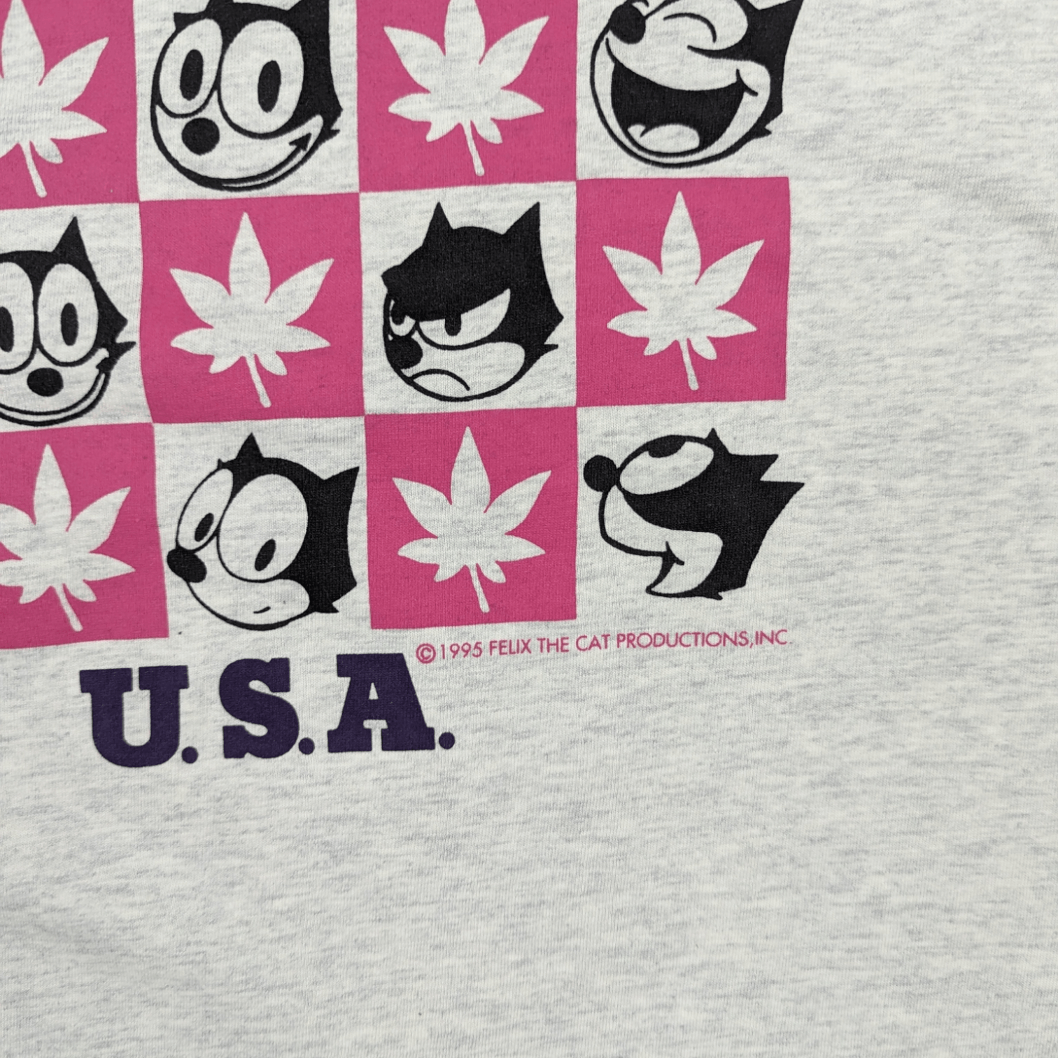 Boast × Cartoon Network × Vintage Vintage 1995 BOAST Felix The Cat T-Shirt Single Stitches Size US XL / EU 56 / 4 - 5 Thumbnail
