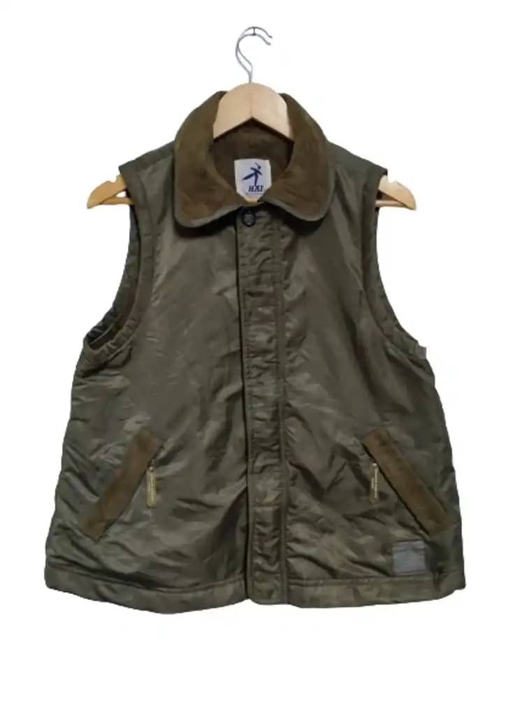 image of Hai Sporting Gear Tank Top Jacket Vest in Green Army, Men's (Size Medium)